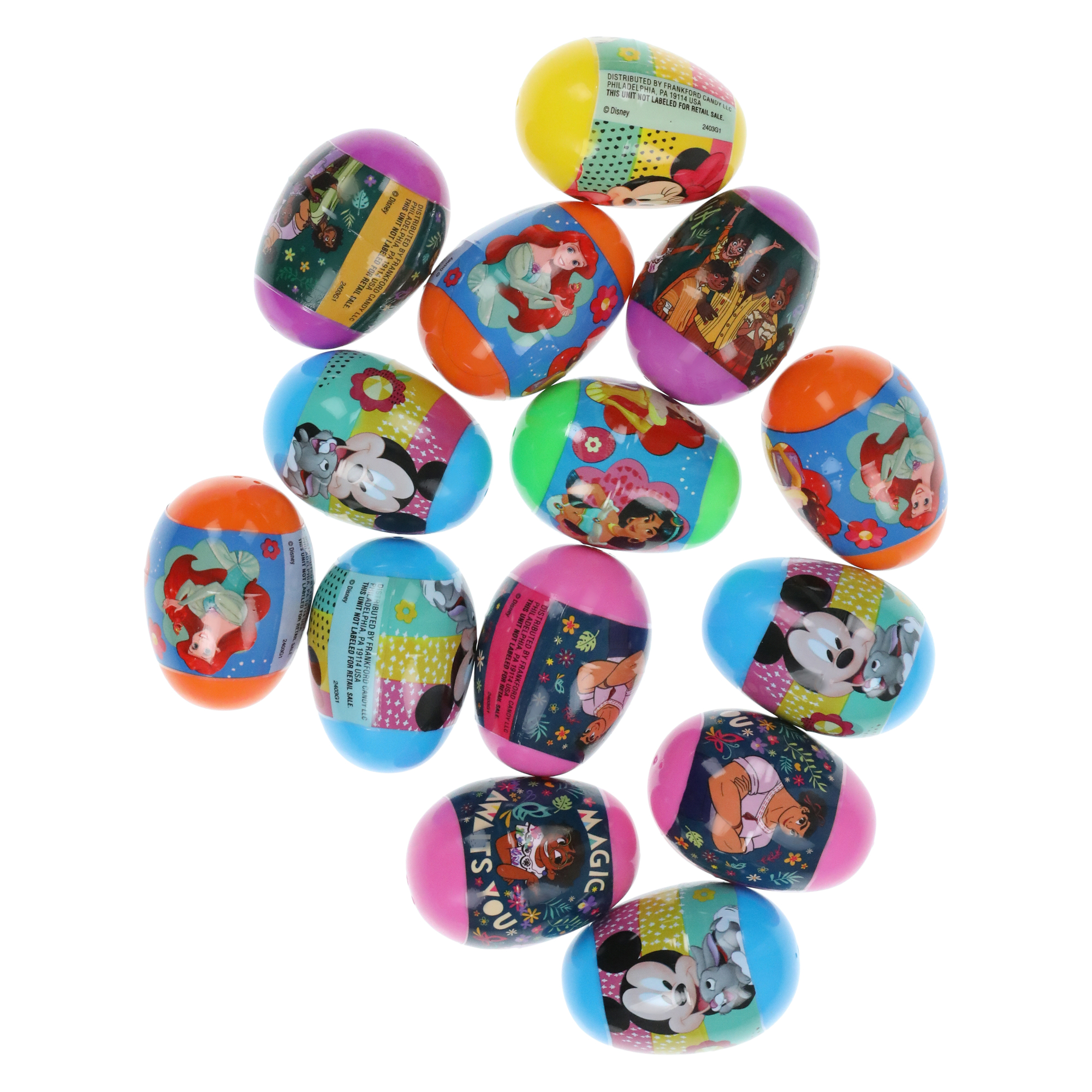 14-Count Disney Egg Hunt Easter Eggs With Candy