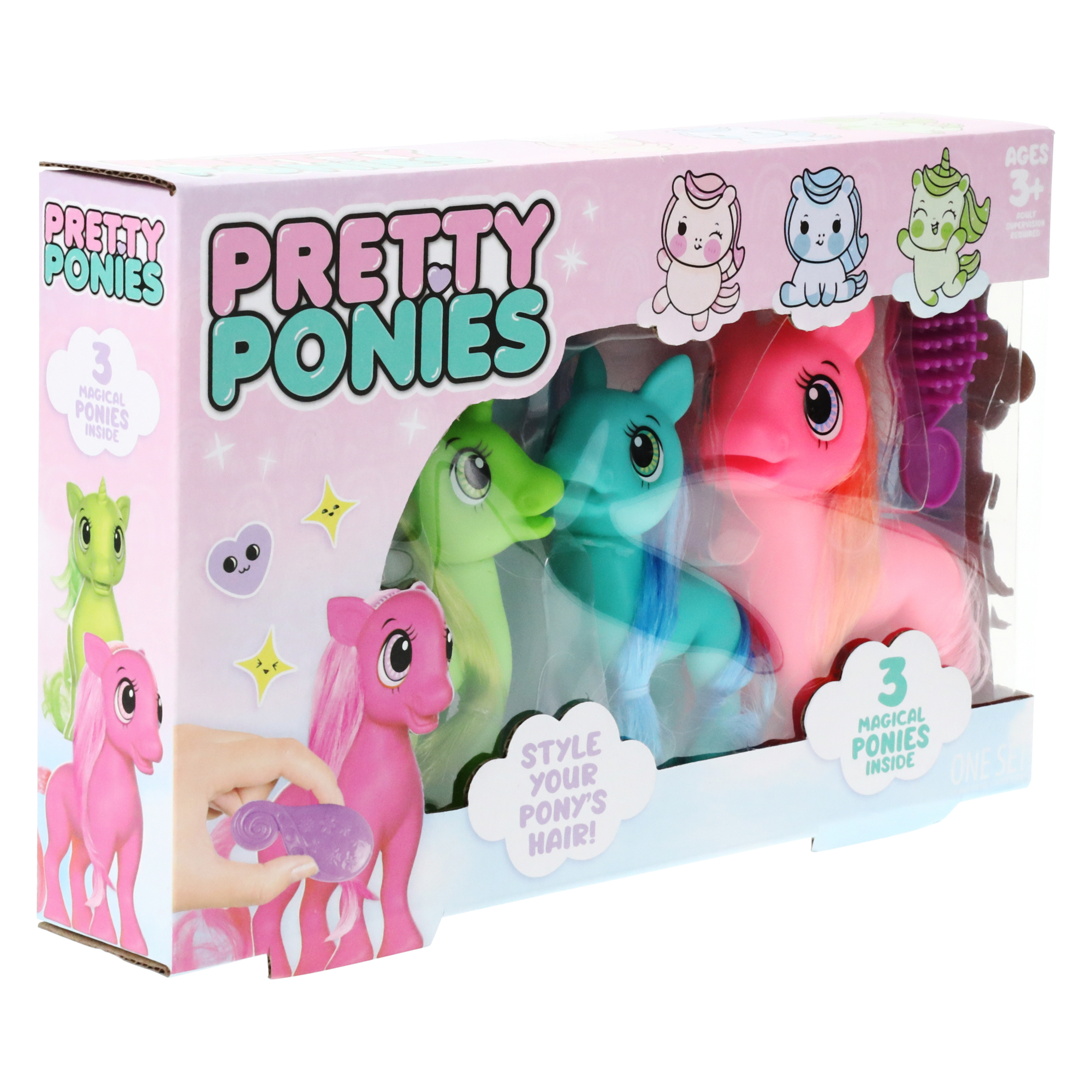 Pretty Ponies Playset 3-Pack