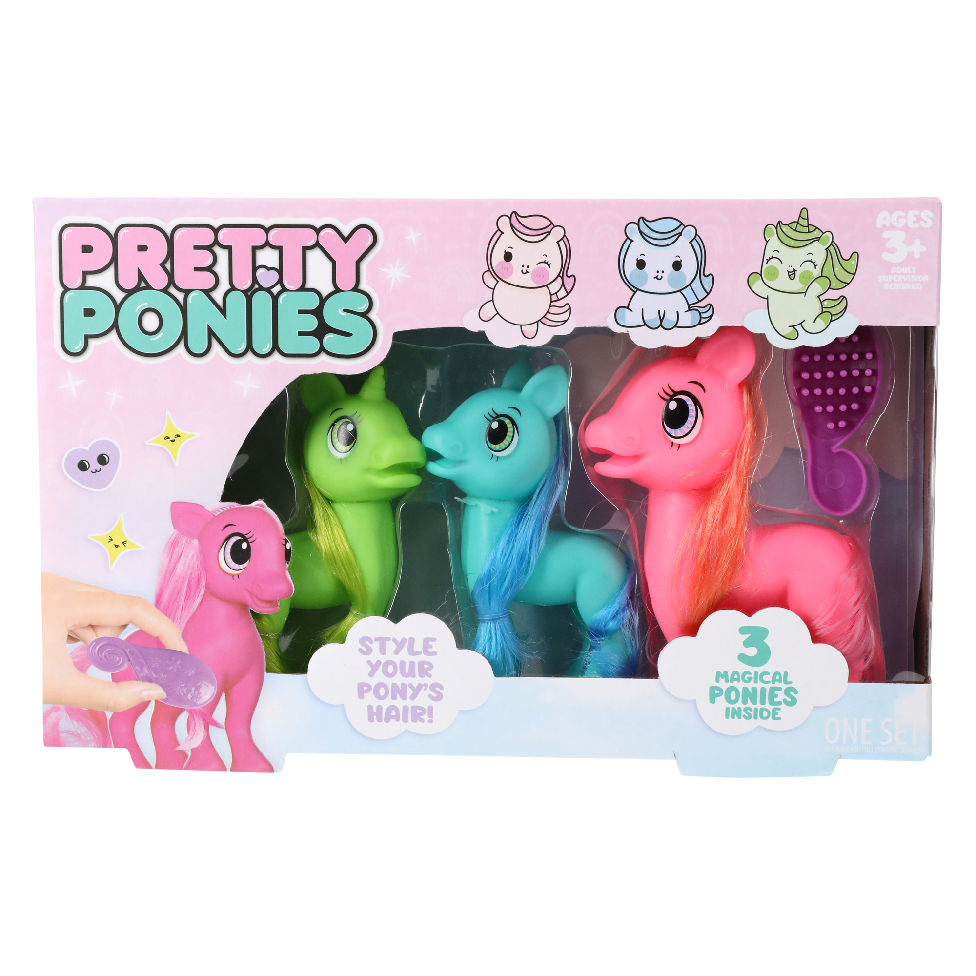 Pretty Ponies Playset 3-Pack