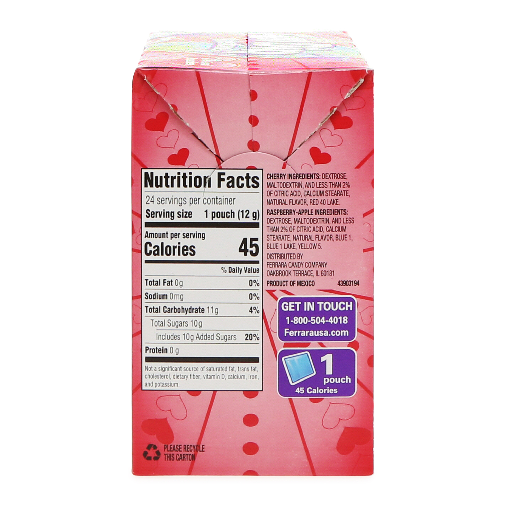 Fun Dip® Candy Valentines - 22 Card Pouches