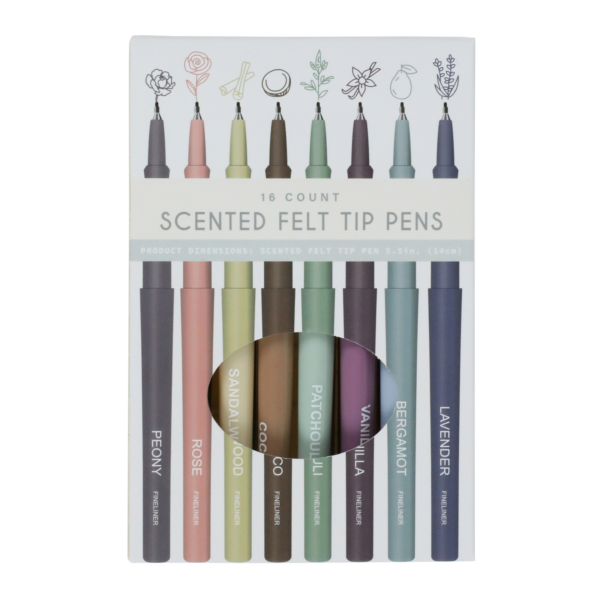 16-Count Scented Felt Tip Pens