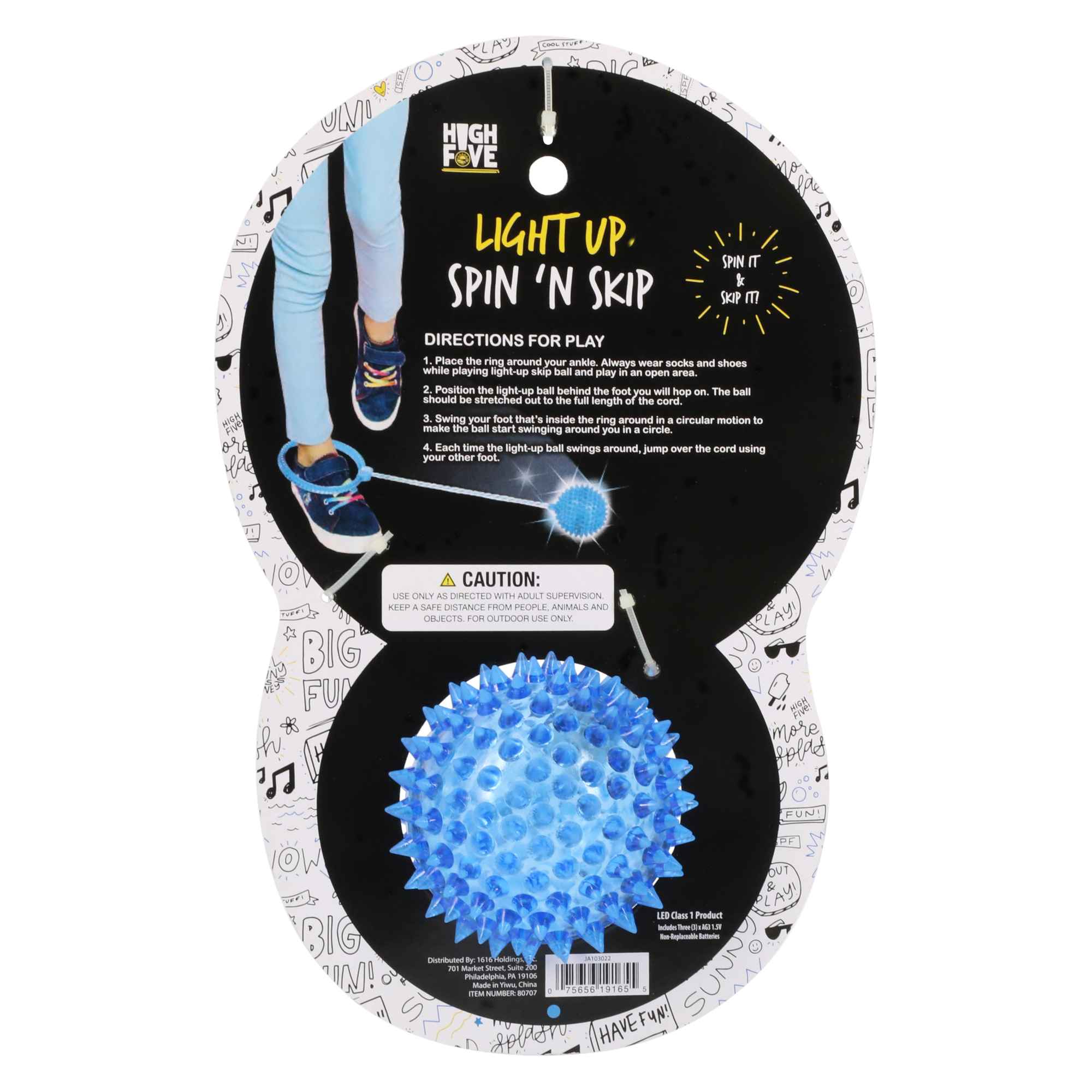 Light Up Spin N' Skip Ball