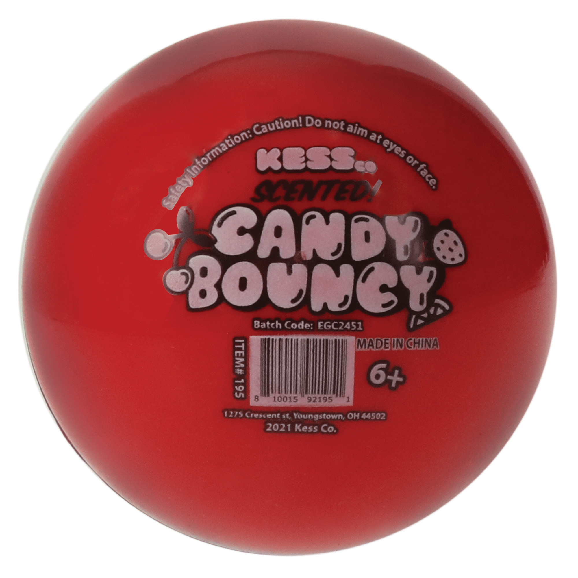 Two-Tone Scented Candy Bounce Ball