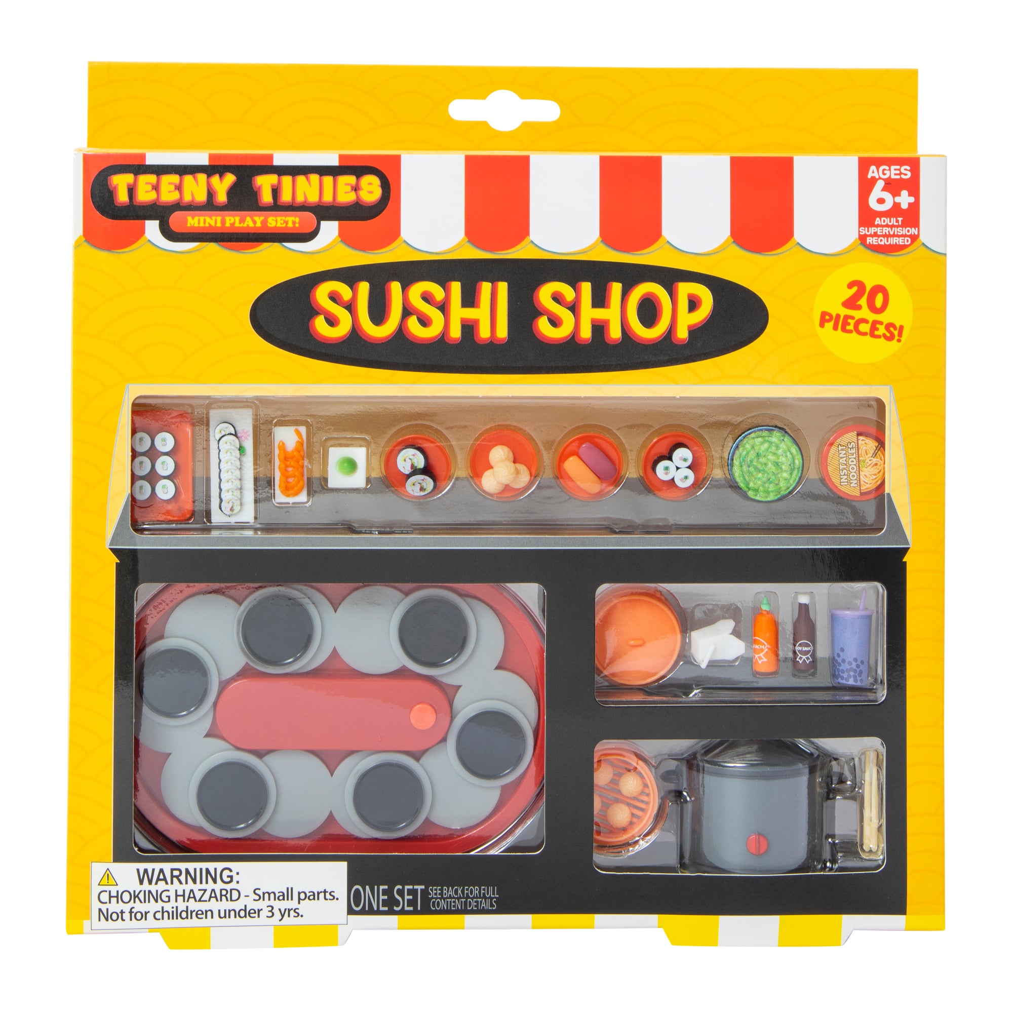 Teeny Tinies Sushi Shop Mini Food Play Set 20-Piece