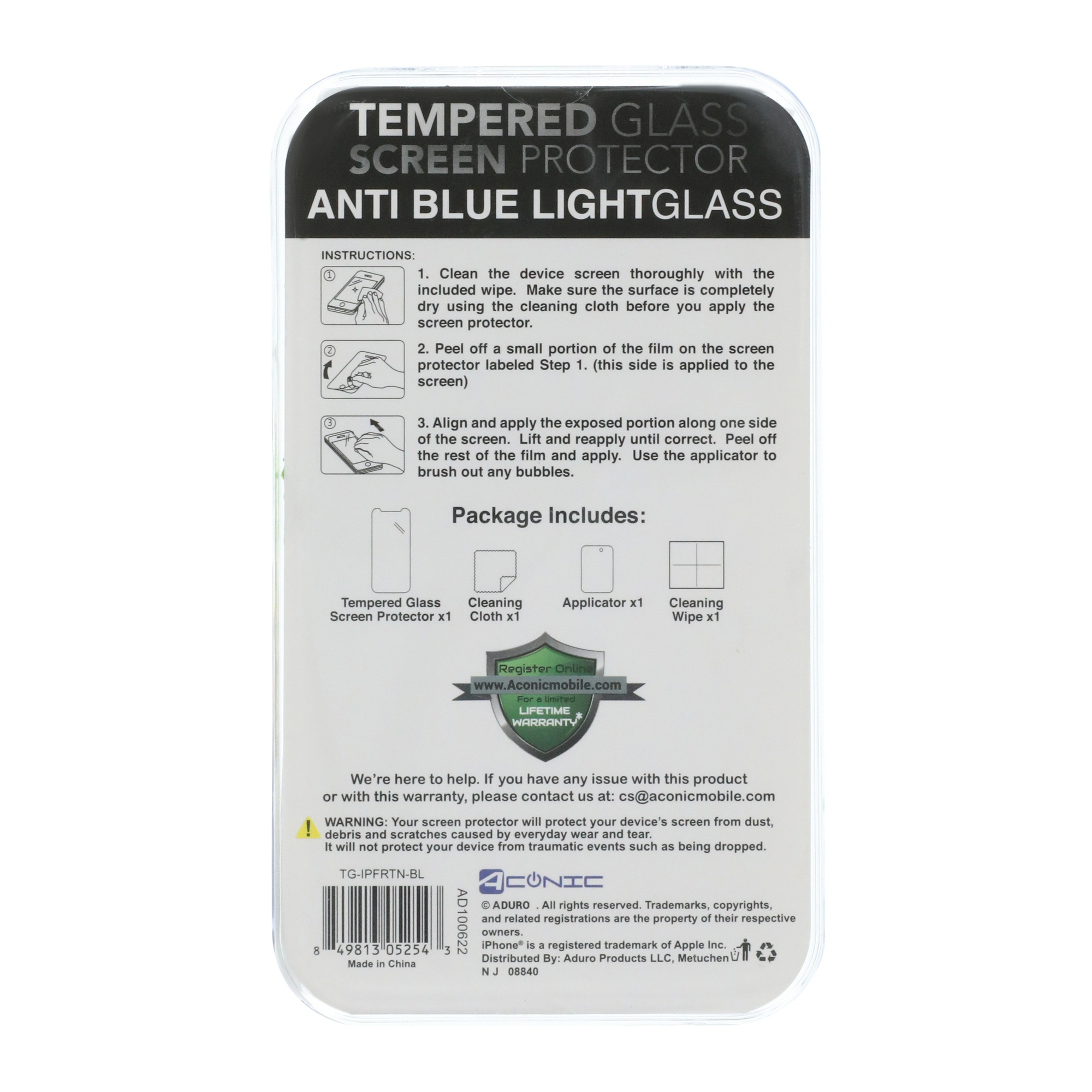 iPhone 14 Plus®/ 13 Pro Max® Tempered Glass Blue Light Screen Protector