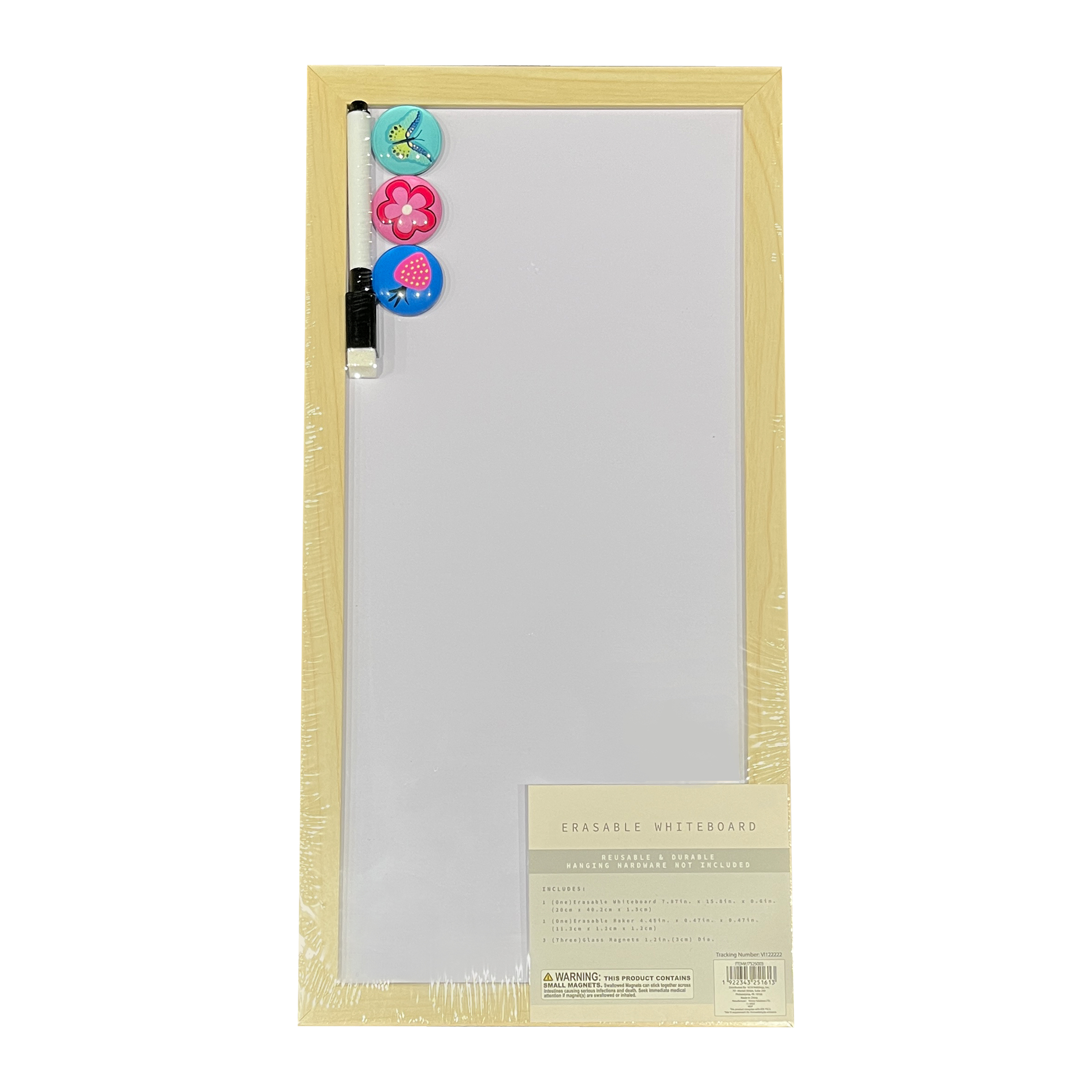 Framed Dry Erase Board 16in x 8in