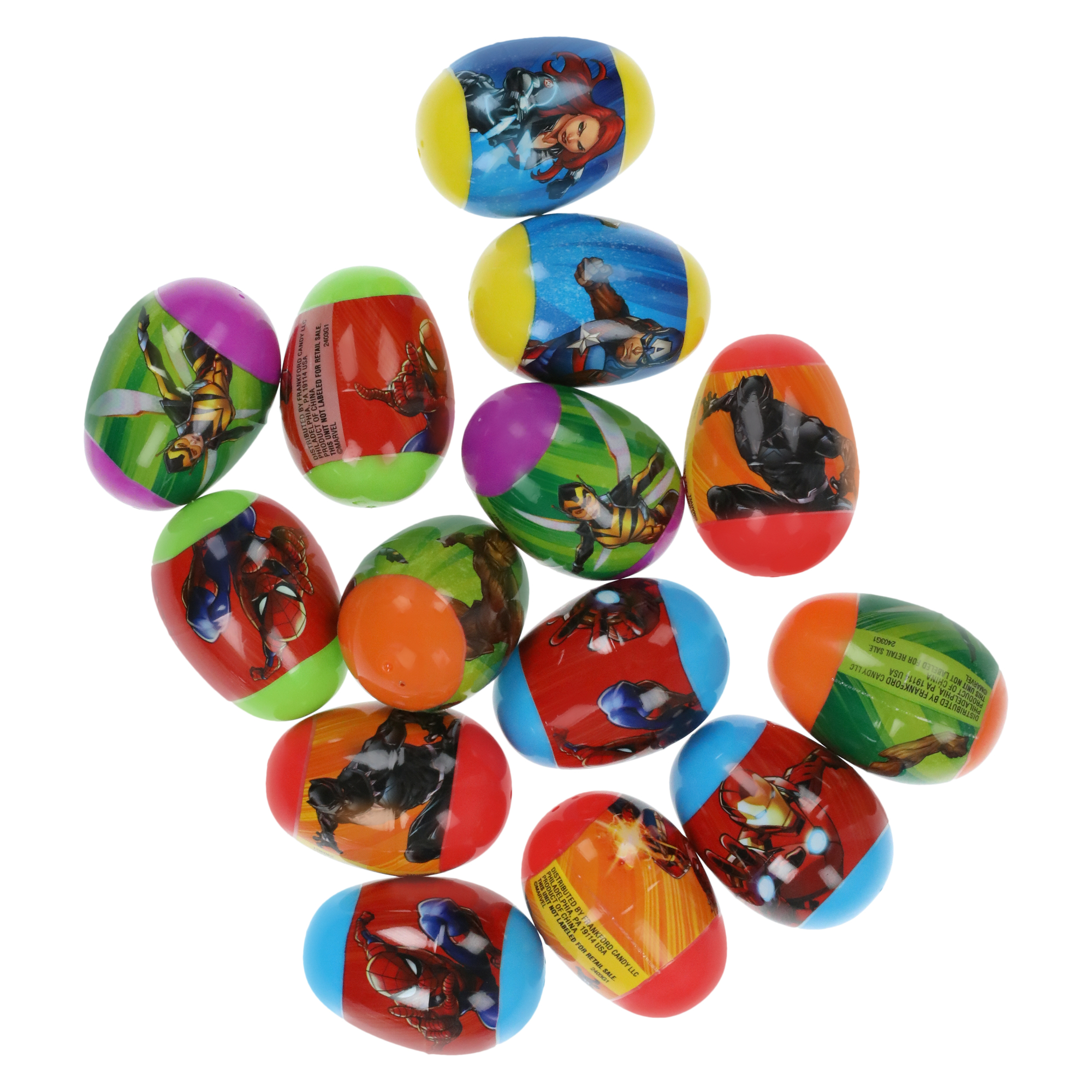 14-Count Marvel Egg Hunt Eggs With Candy
