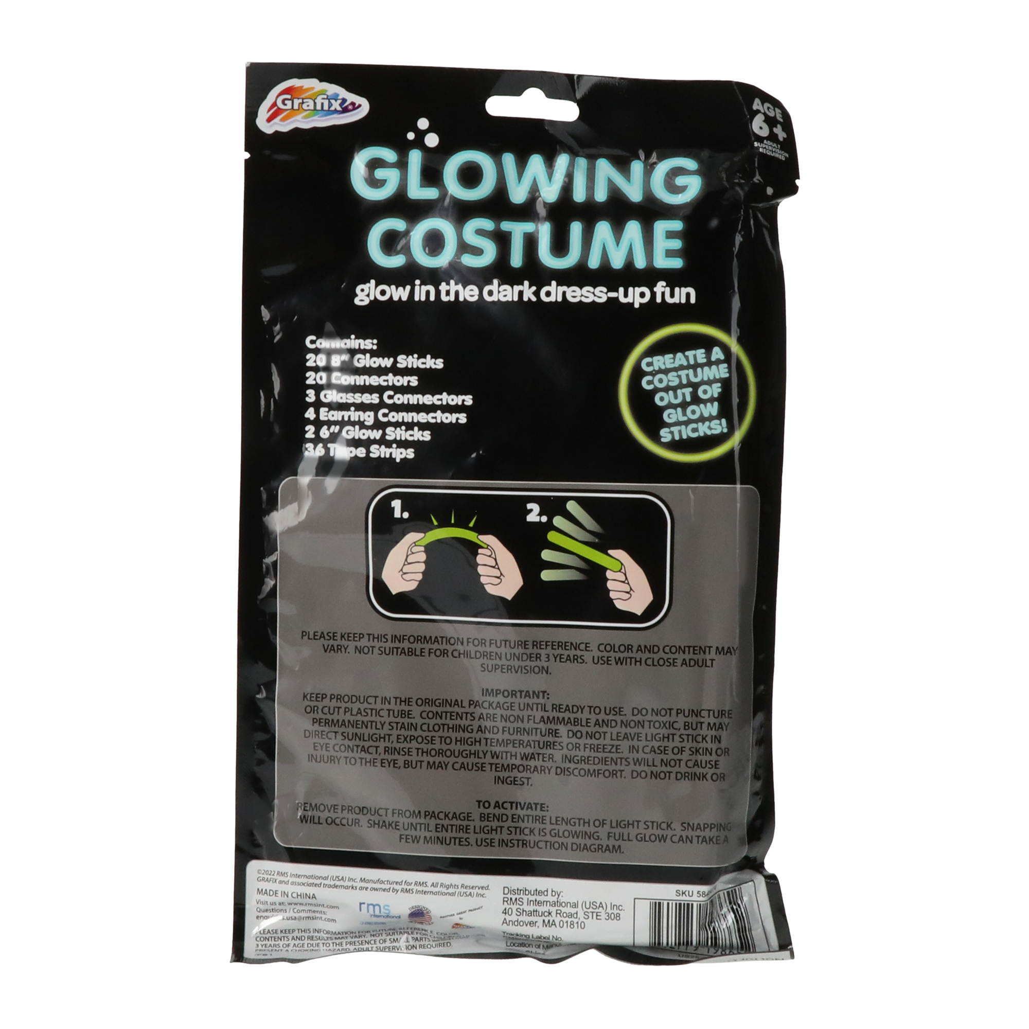 Glowing Costume 80+ Piece Set