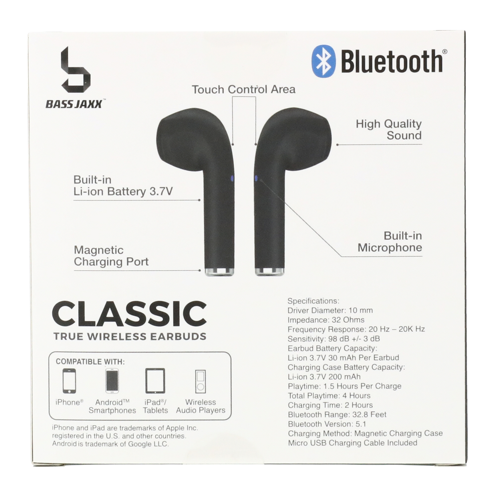 Classic True Wireless Bluetooth® Earbuds