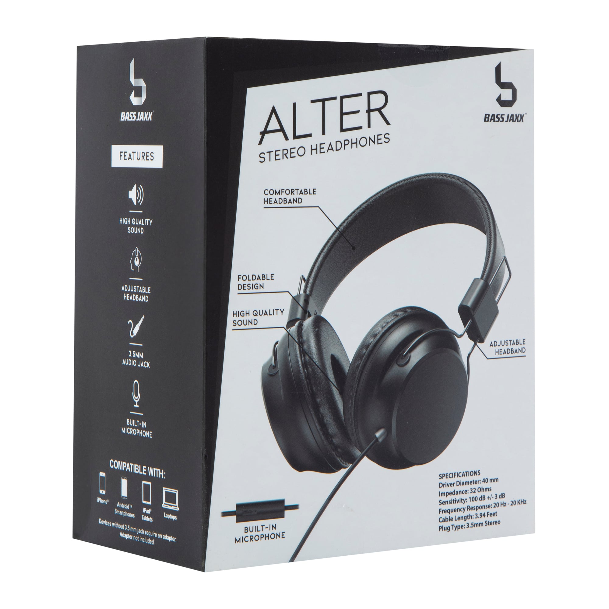 Alter Wired On-Ear Stereo Headphones With Mic