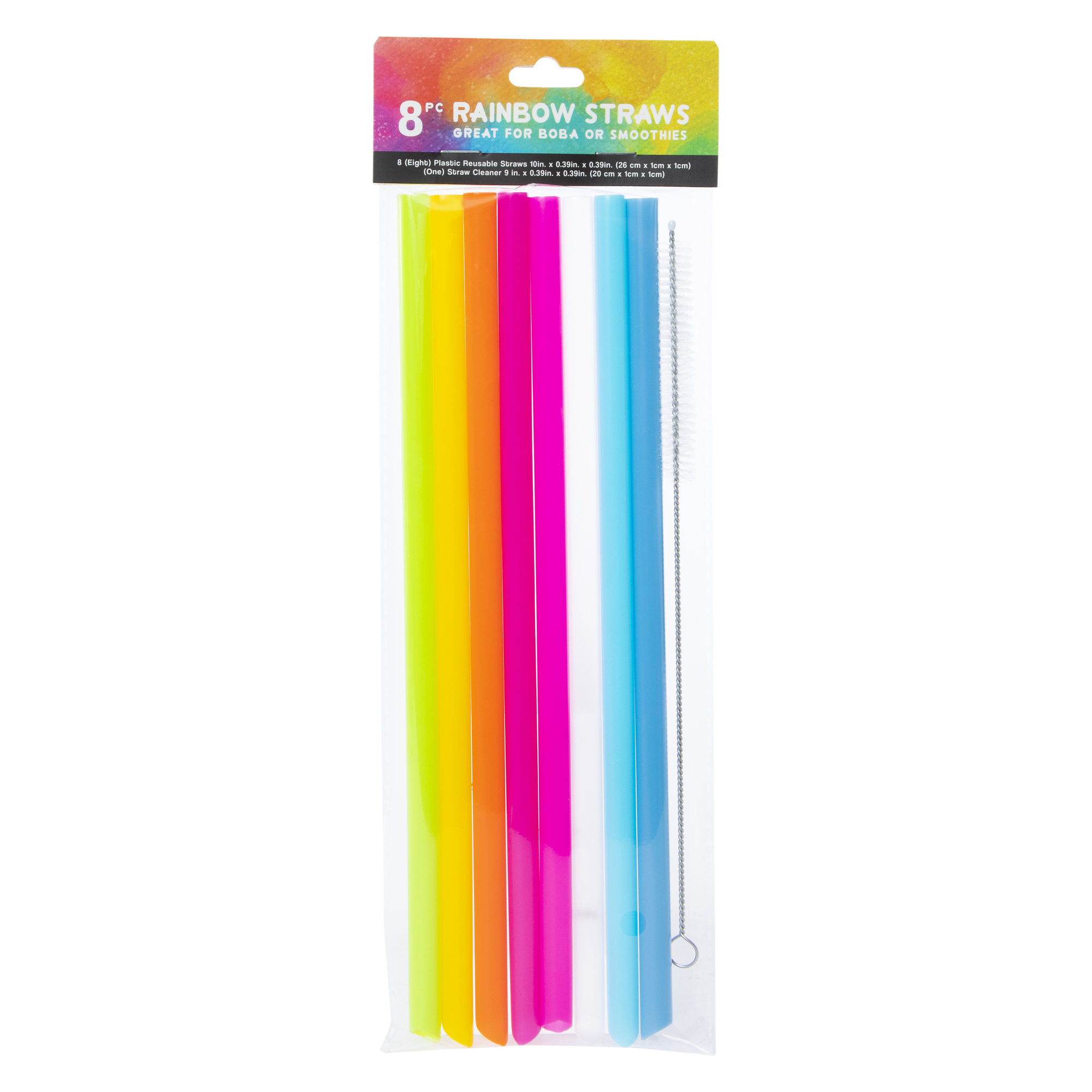 8-Count Reusable Straws & Straw Cleaner