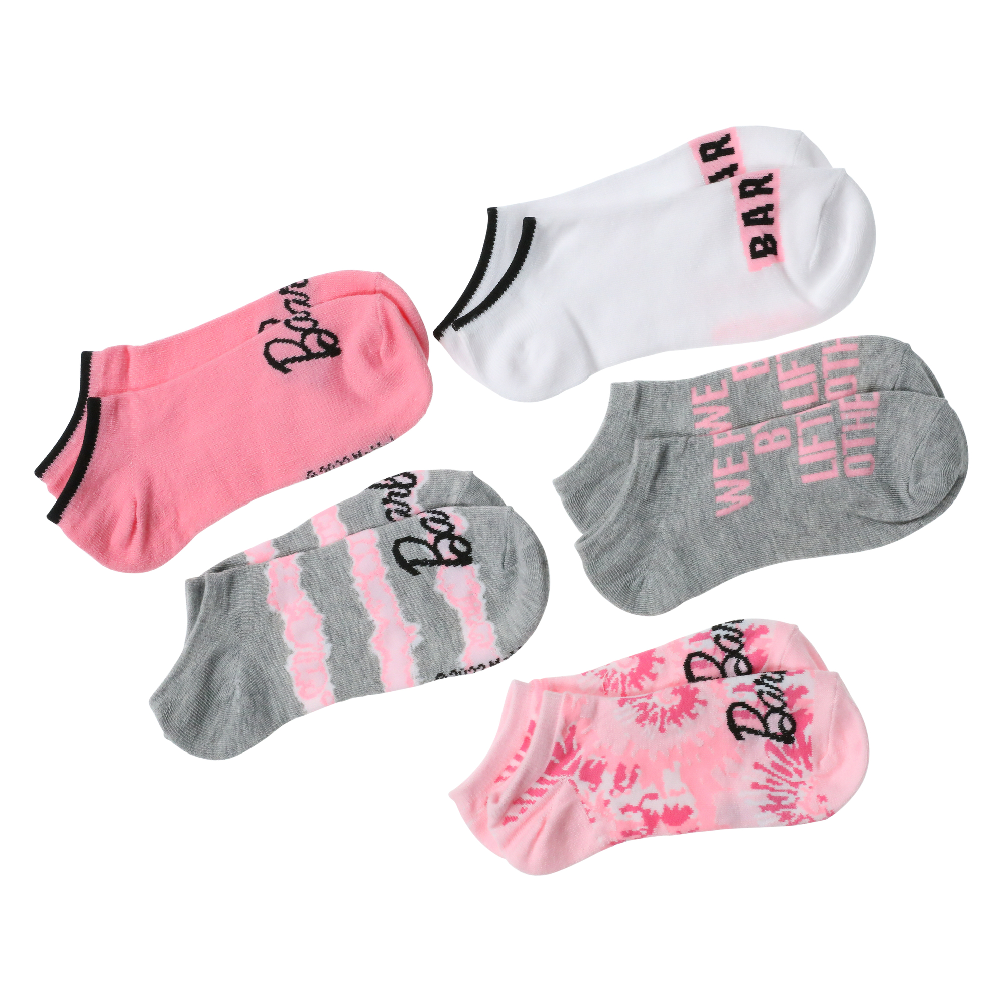 Ladies Barbie™ Ankle Socks 5-Pack