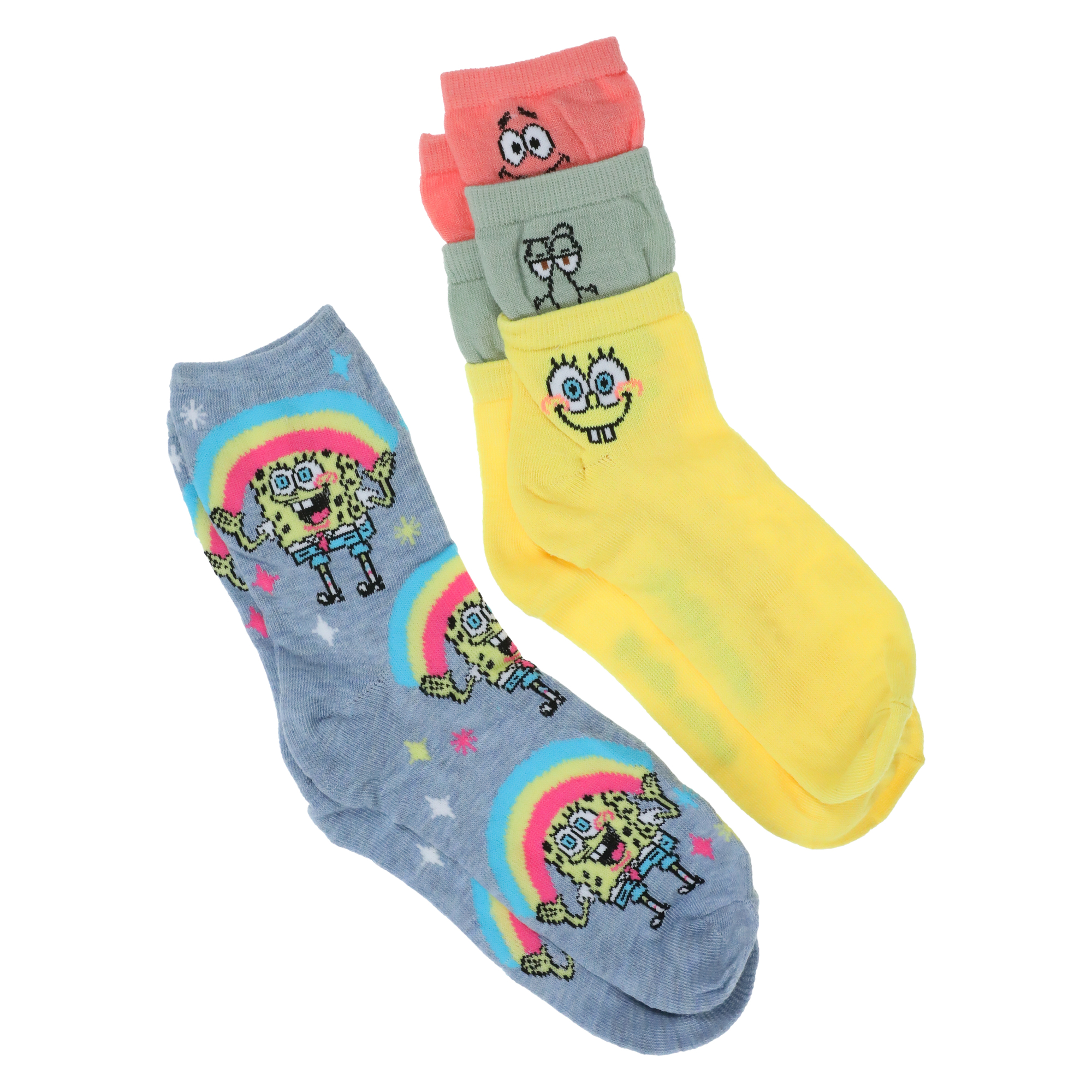 Ladies Spongebob Squarepants™ Crew Socks 2-Pack