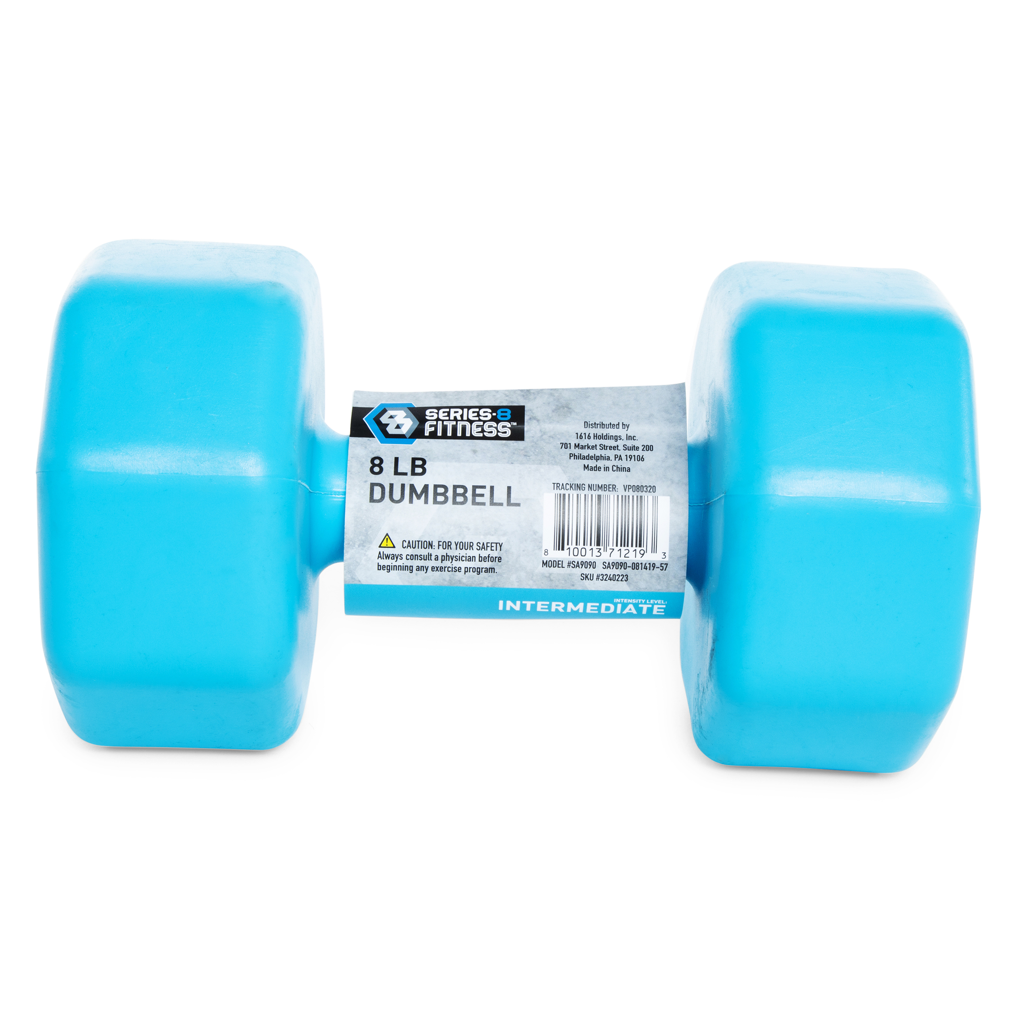 Series-8 Fitness™ 8lb Dumbbell Weight w/ Octagon Ends