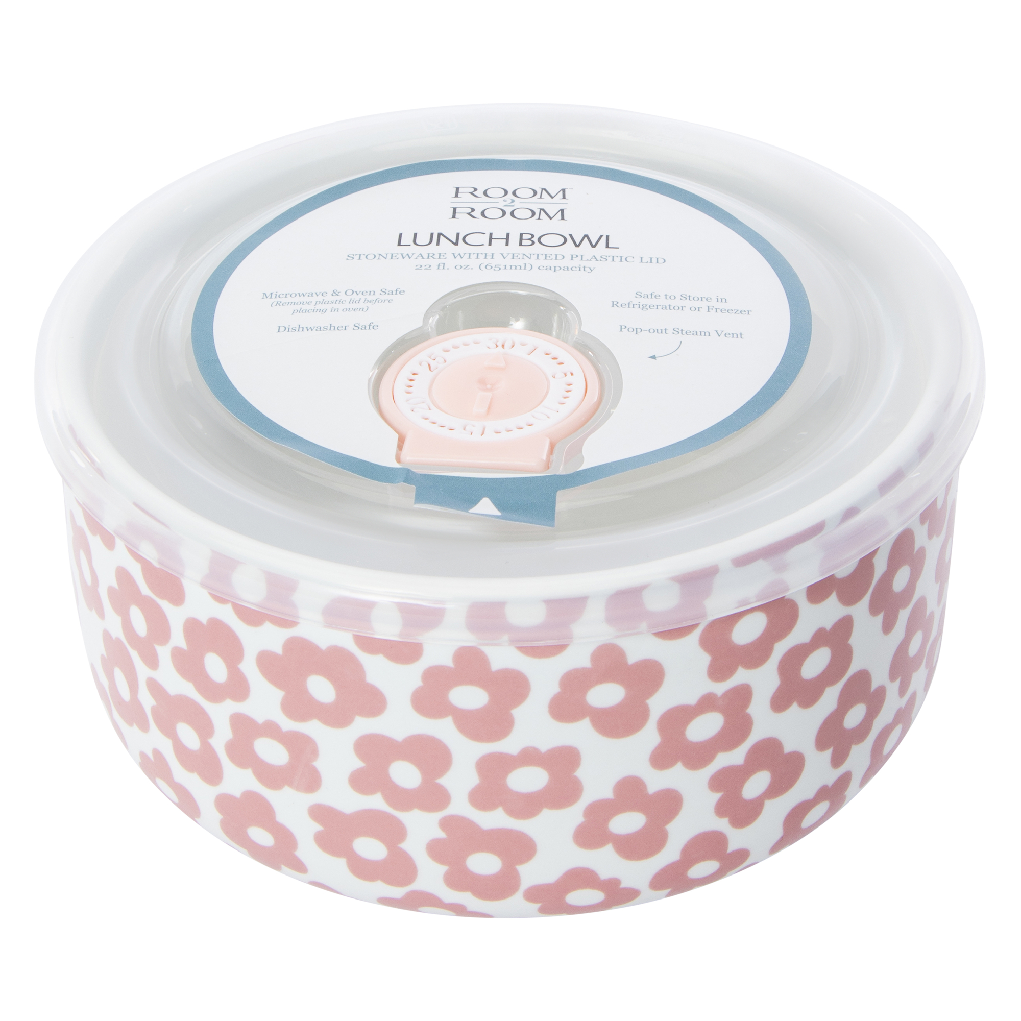 Ceramic Bowl With Vented Lid 22oz