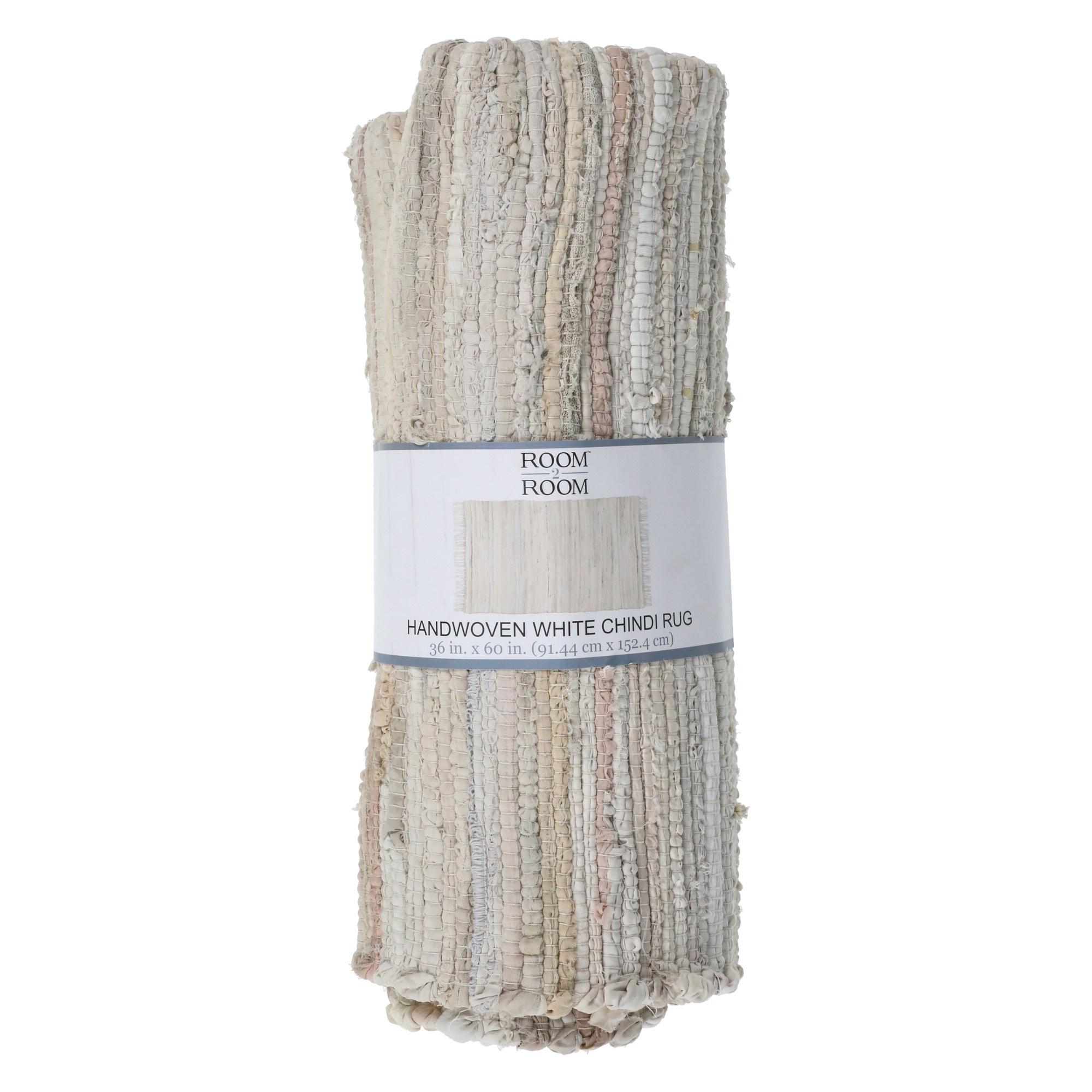Chindi Rug 3ft x 5ft - White