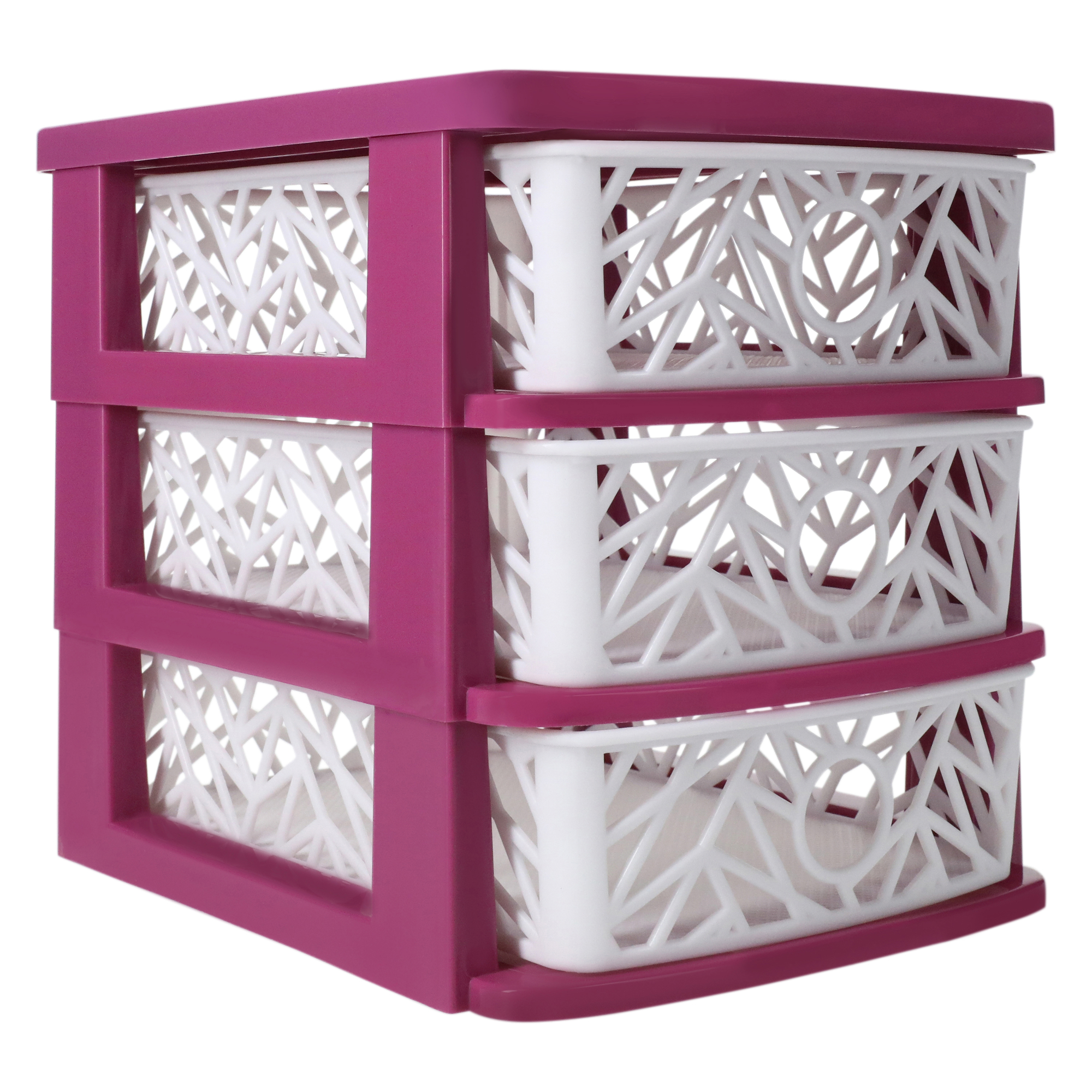Crystal Cut 3-Drawer Mini Organizer 7.5in