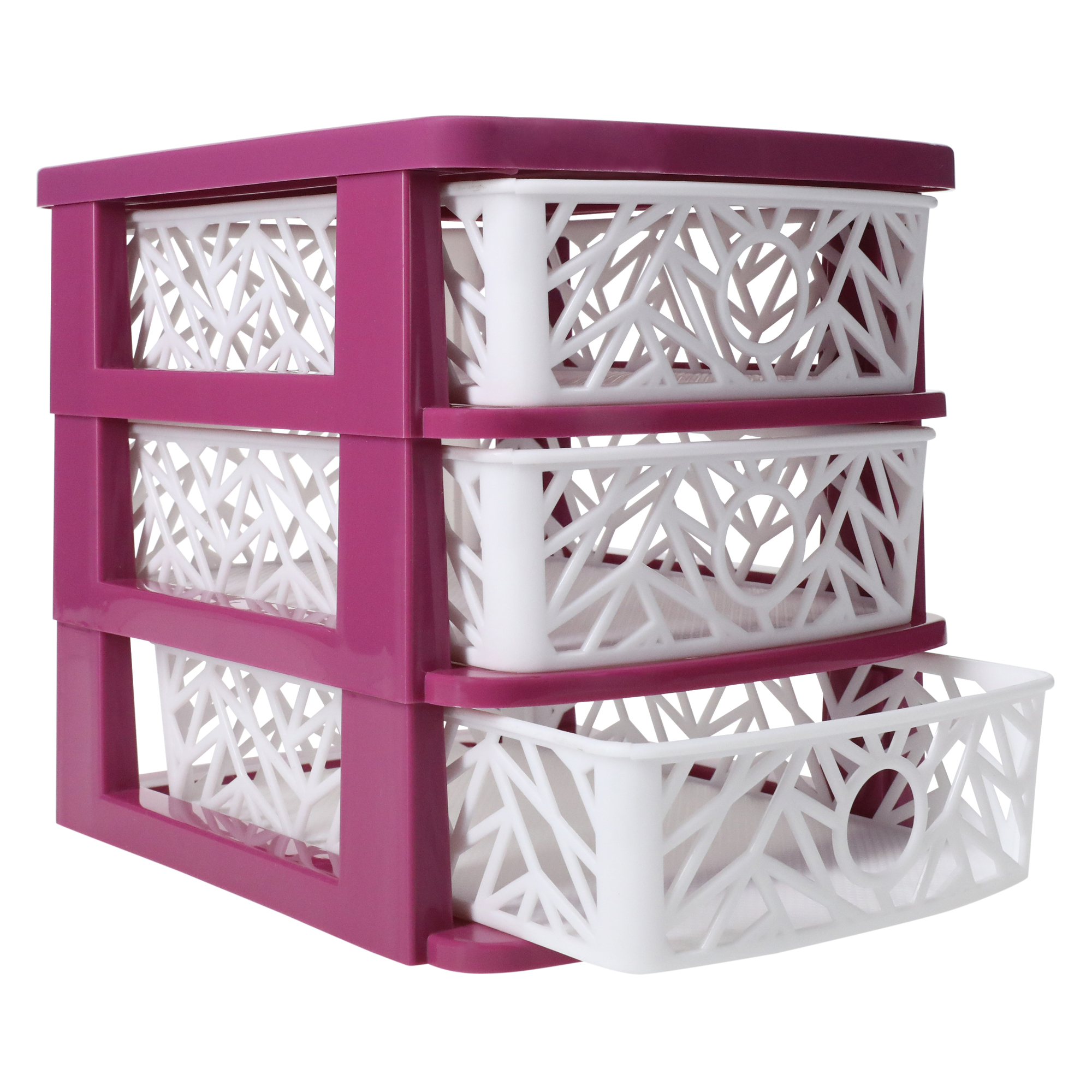 Crystal Cut 3-Drawer Mini Organizer 7.5in