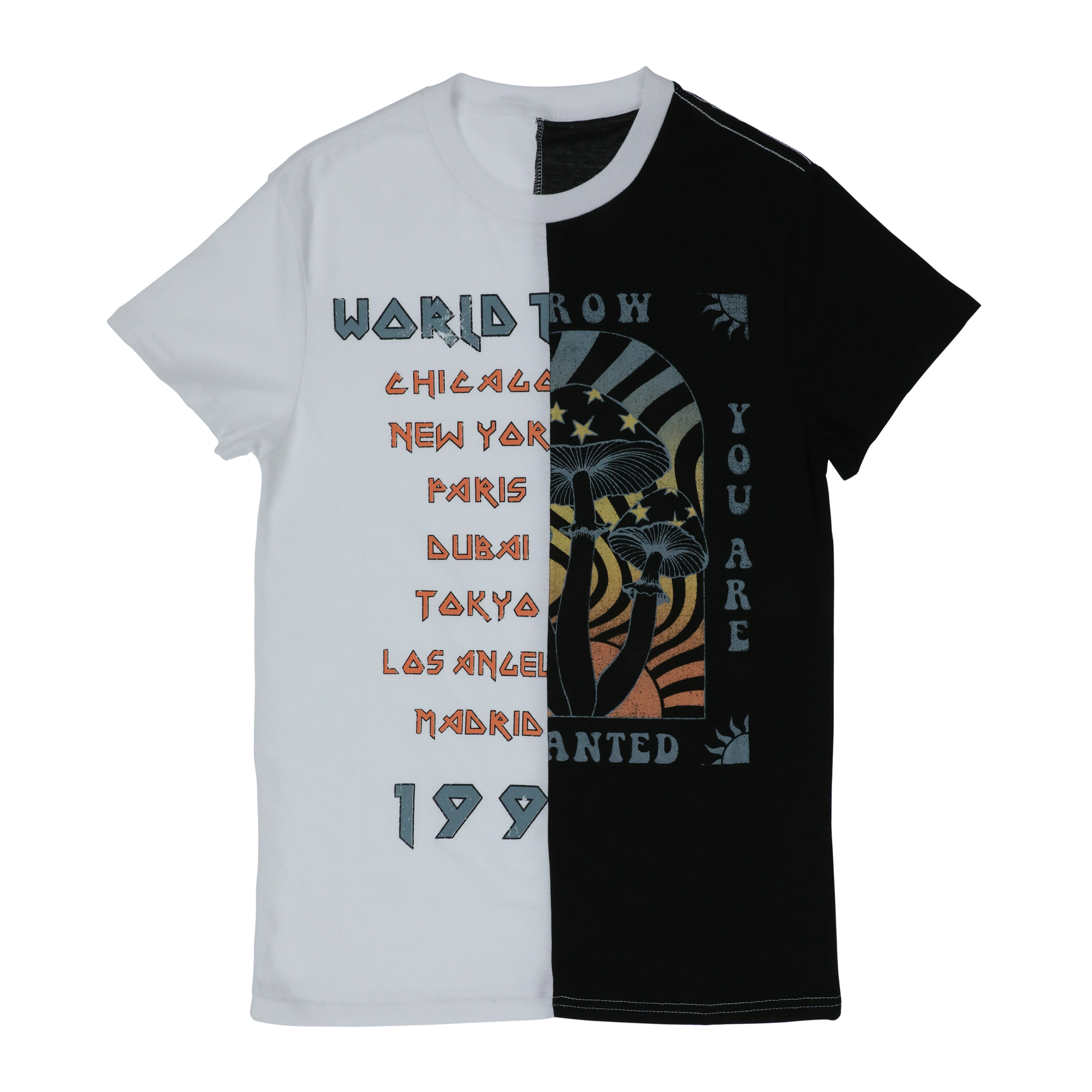 World Tour & Mushroom Split Graphic Tee