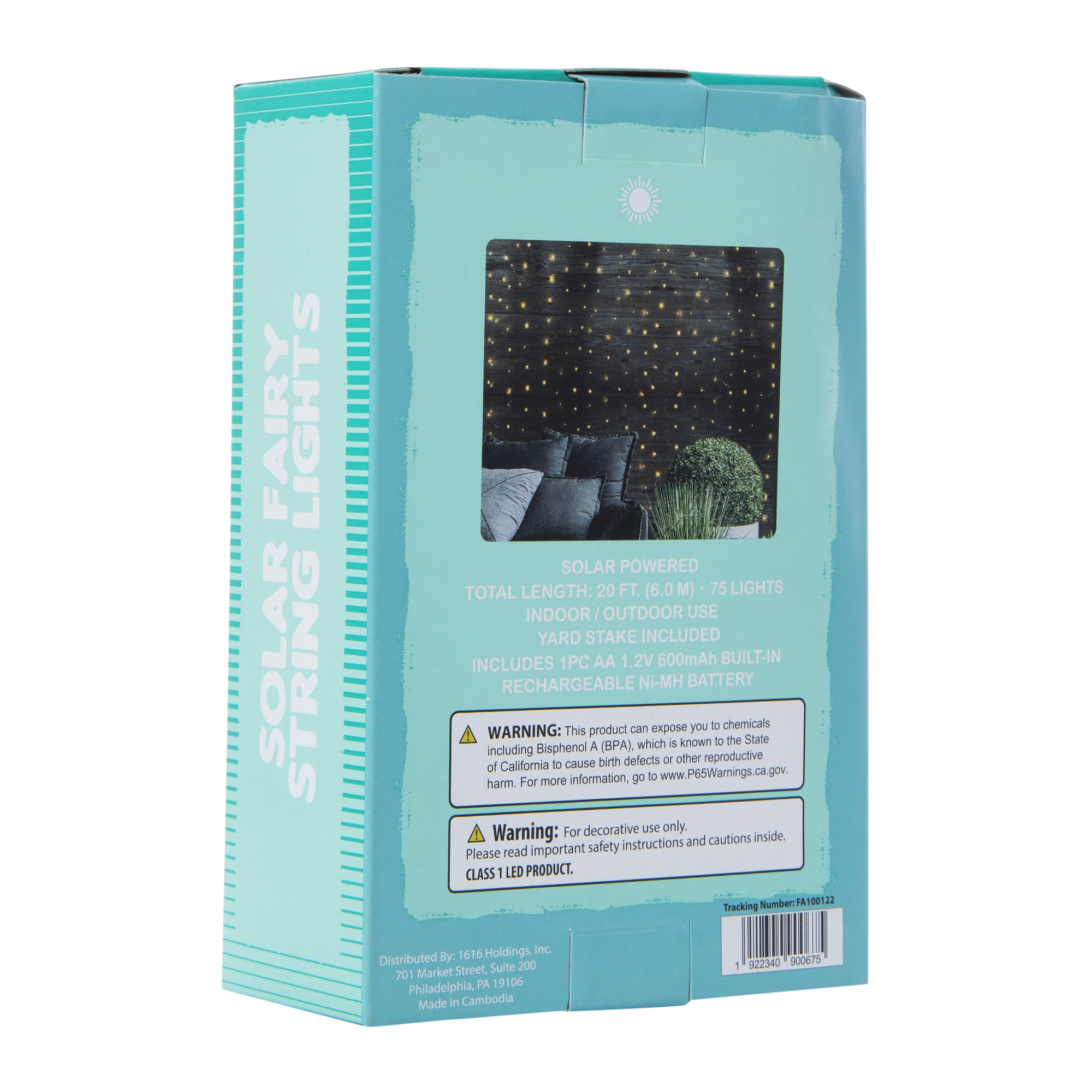 Solar Fairy String Lights 20ft