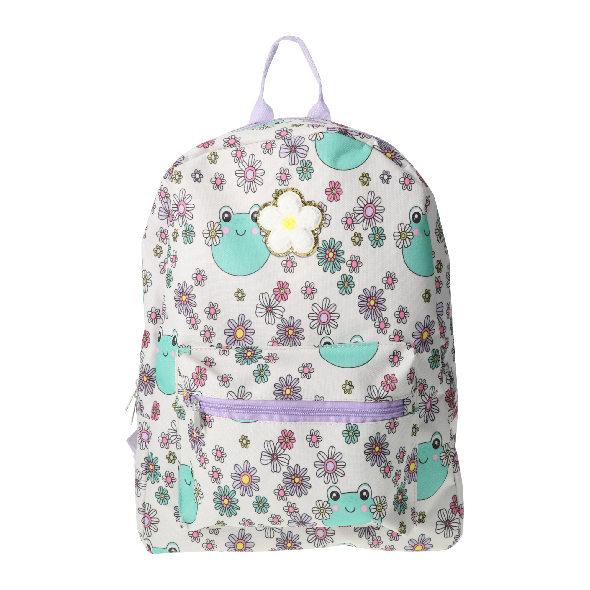 Printed Backpack With Patch 16in