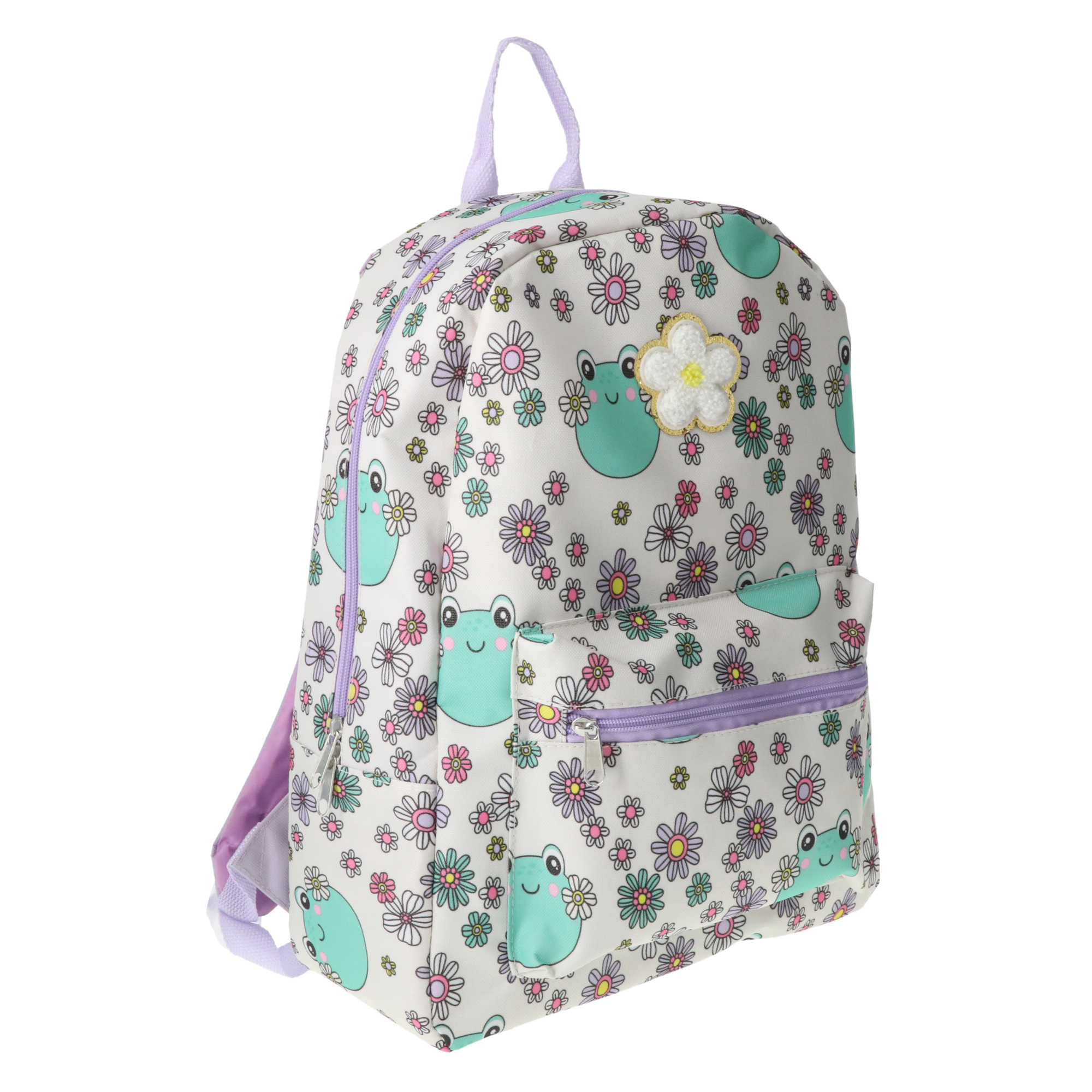 Printed Backpack With Patch 16in