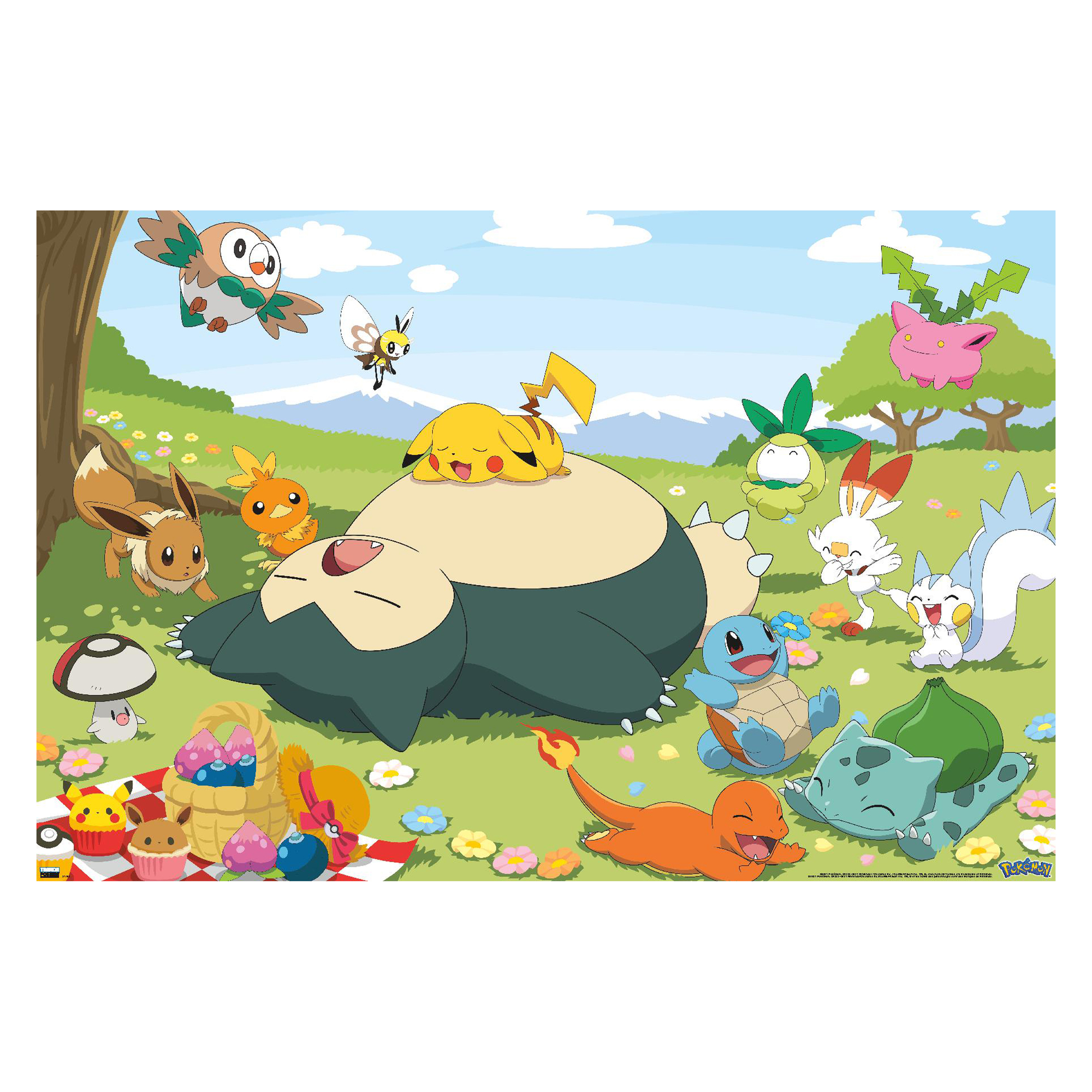 Pokemon™ Group Picnic Poster 22.375in x 34in