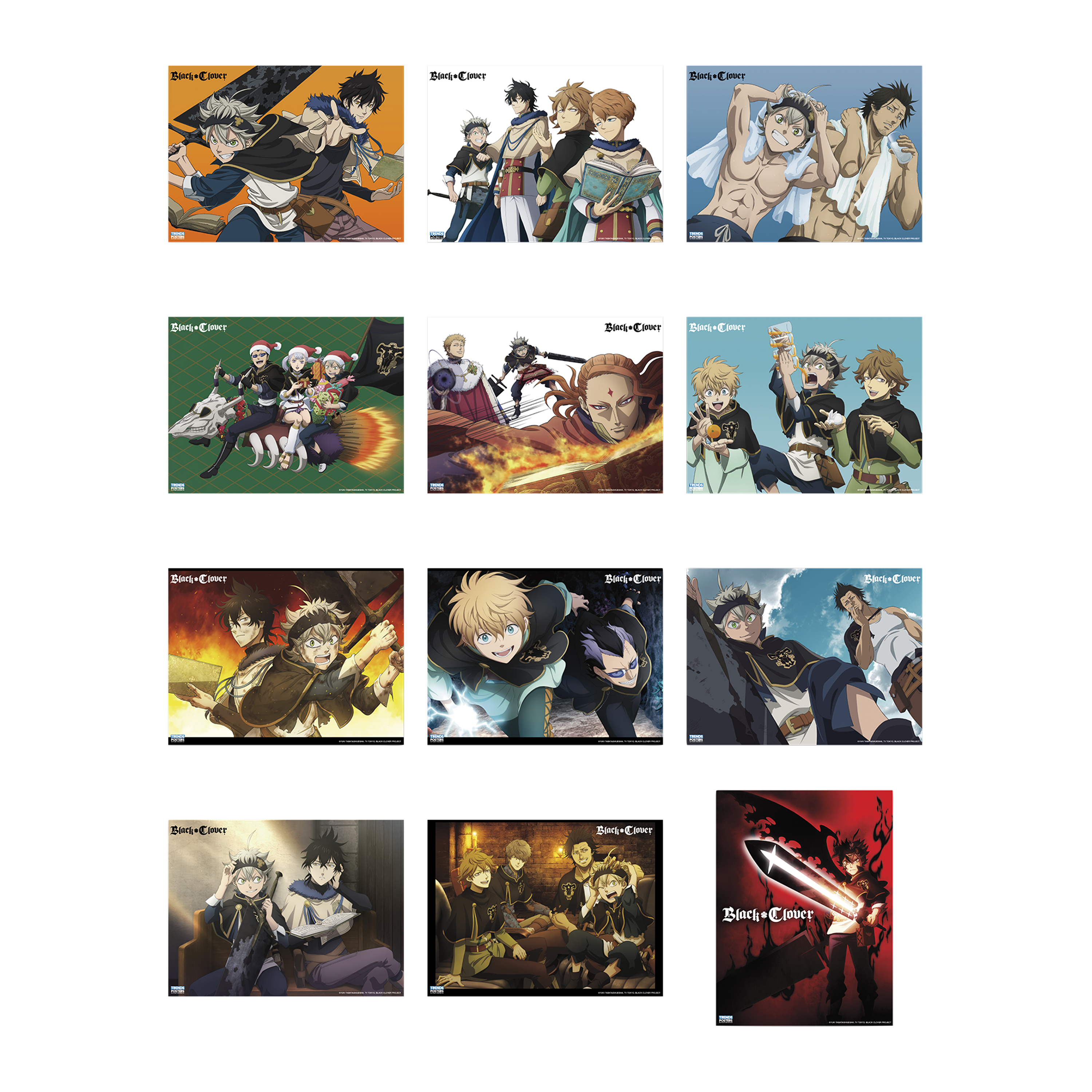 Black Clover Poster Book 11in x 8.5in