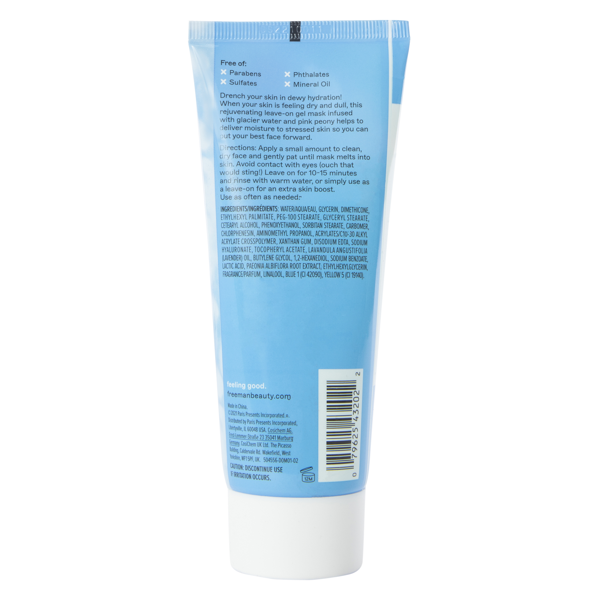 Freeman® Moisturizing Gel Mask 3oz