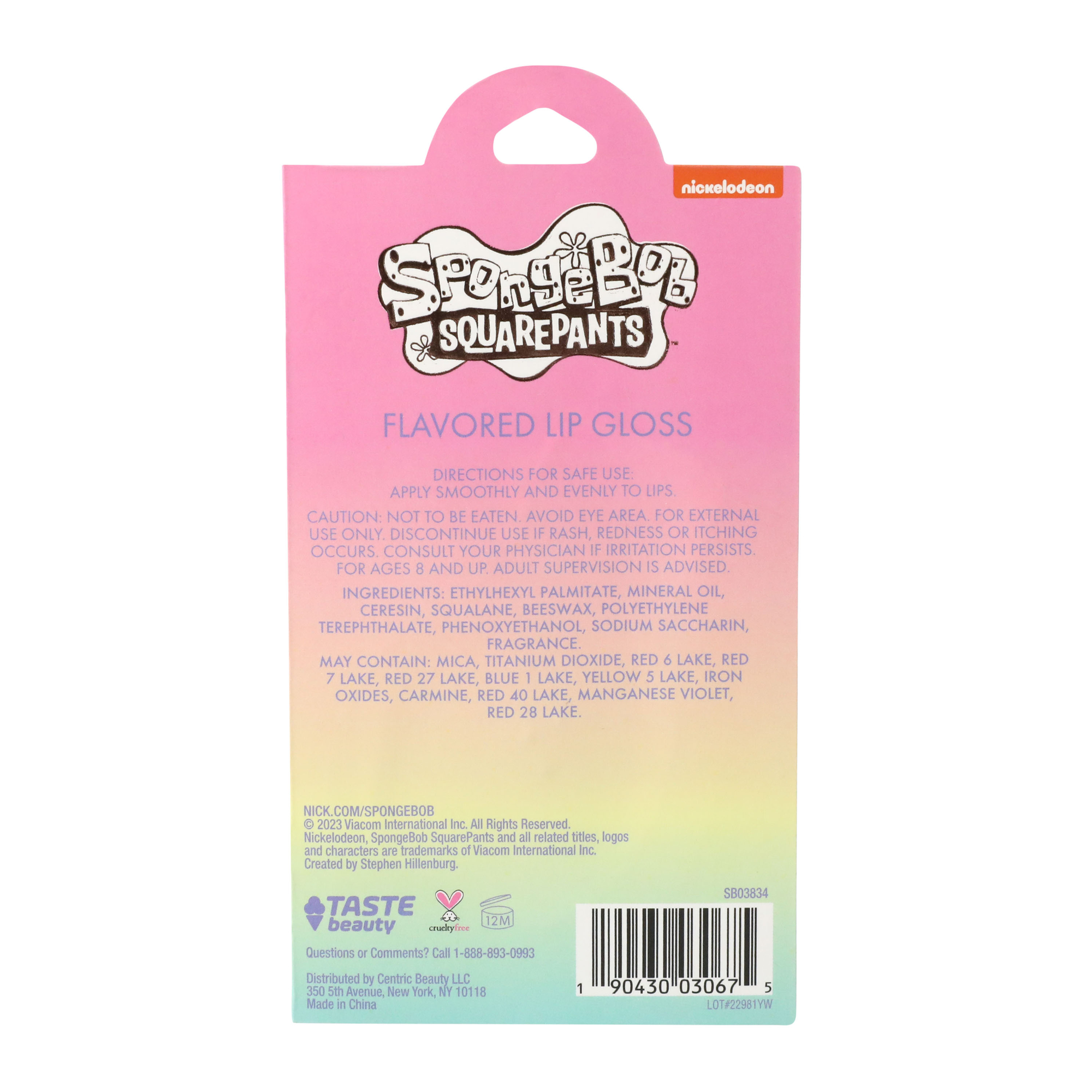 Spongebob Squarepants™ Gold Pineapple Flavored Lip Gloss 0.09oz