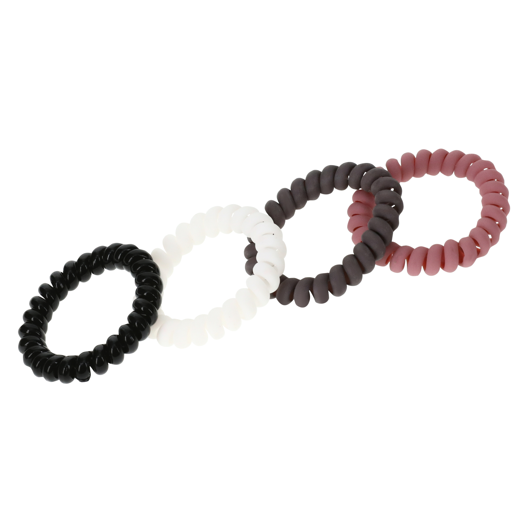 Damage-Free Coil Hair Ties 4-Pack - Neutrals