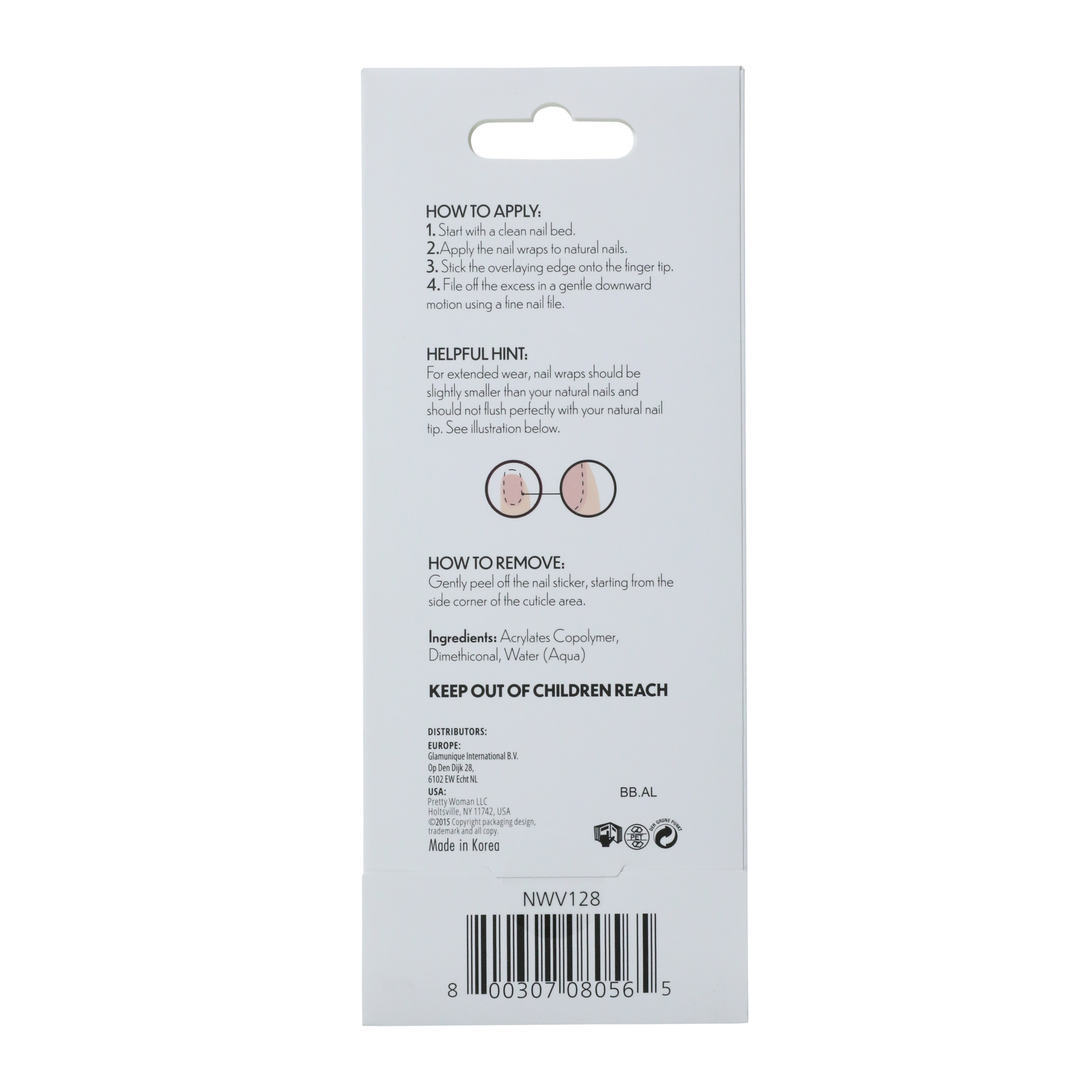 Pretty Woman Nail Wraps 24-Count - Flames