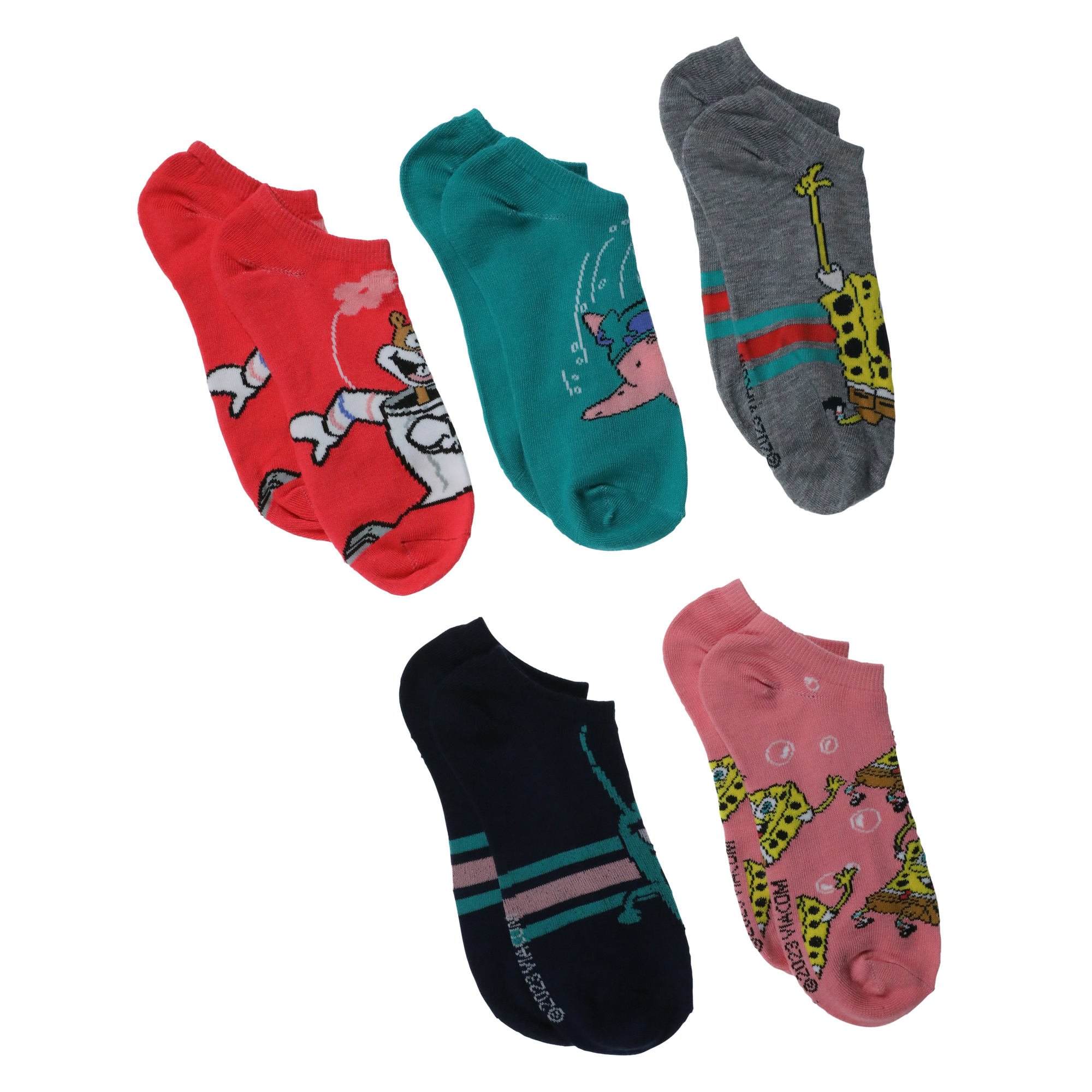 5-Pack Spongebob Squarepants™ Ladies Ankle Socks | Five Below