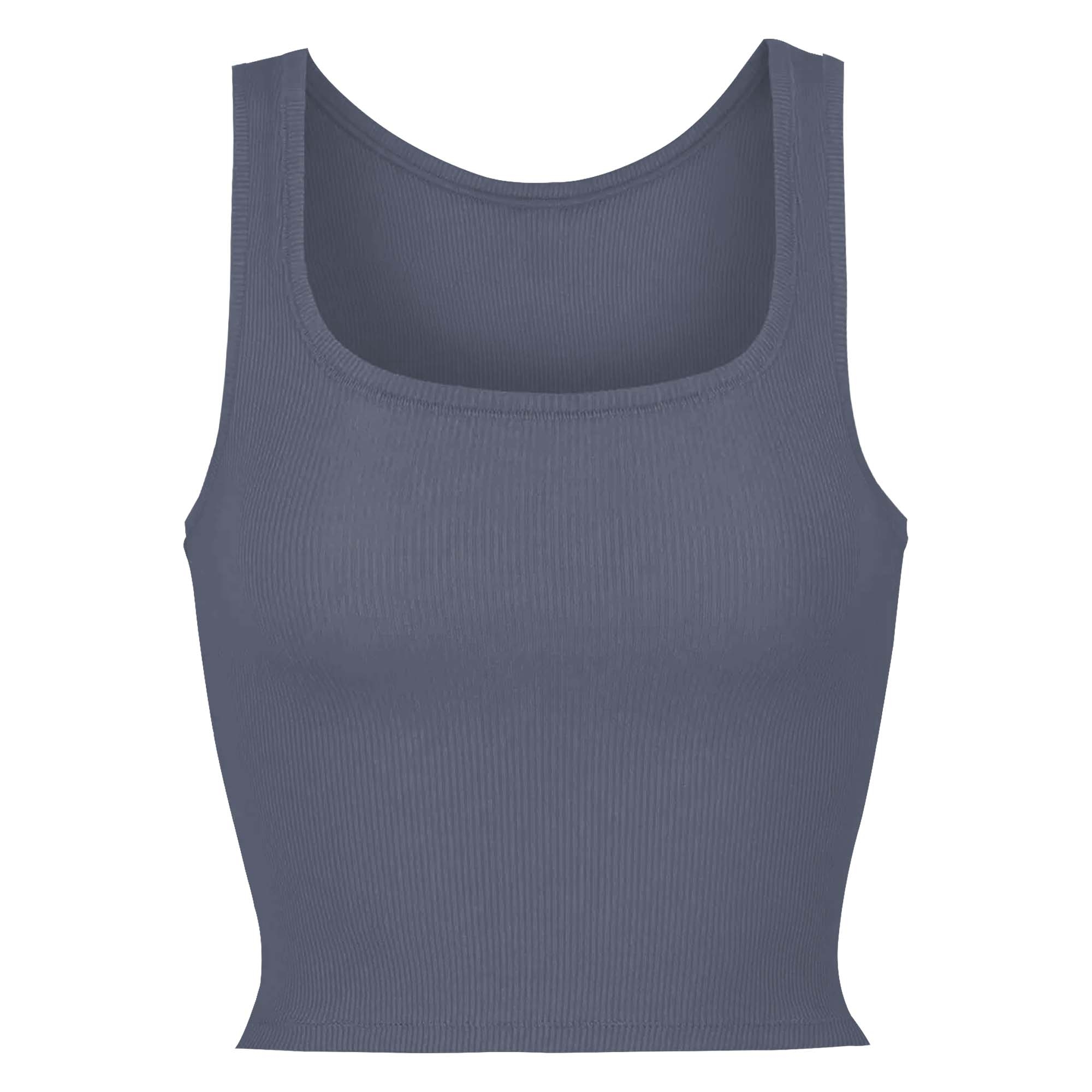 Juniors Seamless Square Neck Tank Top