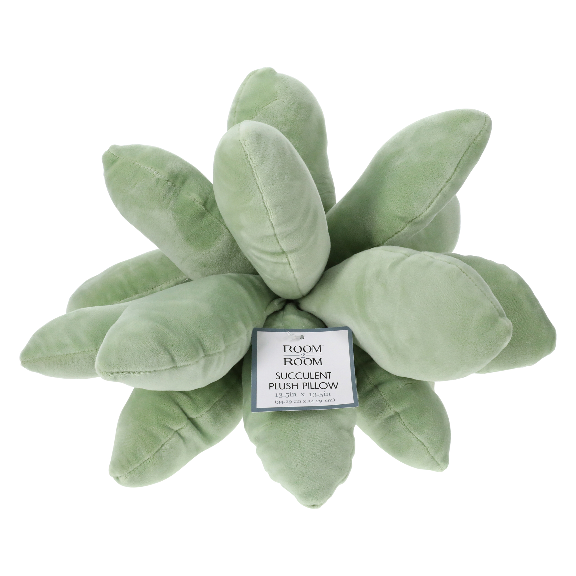 3D Succulent Pillow 13.5in