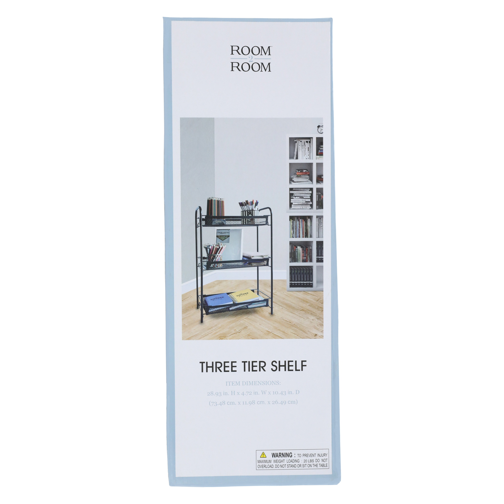 3-Tier Shelf 28.9in (H)