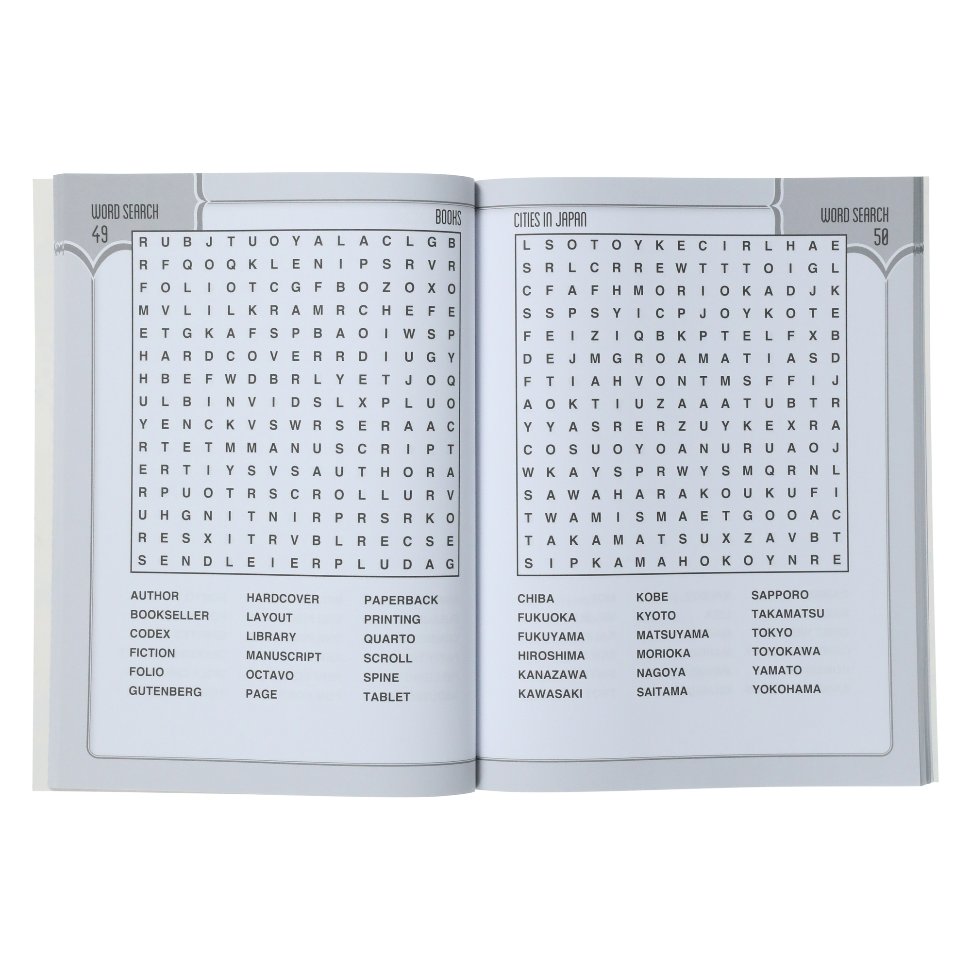 Large Print Word Search Puzzles