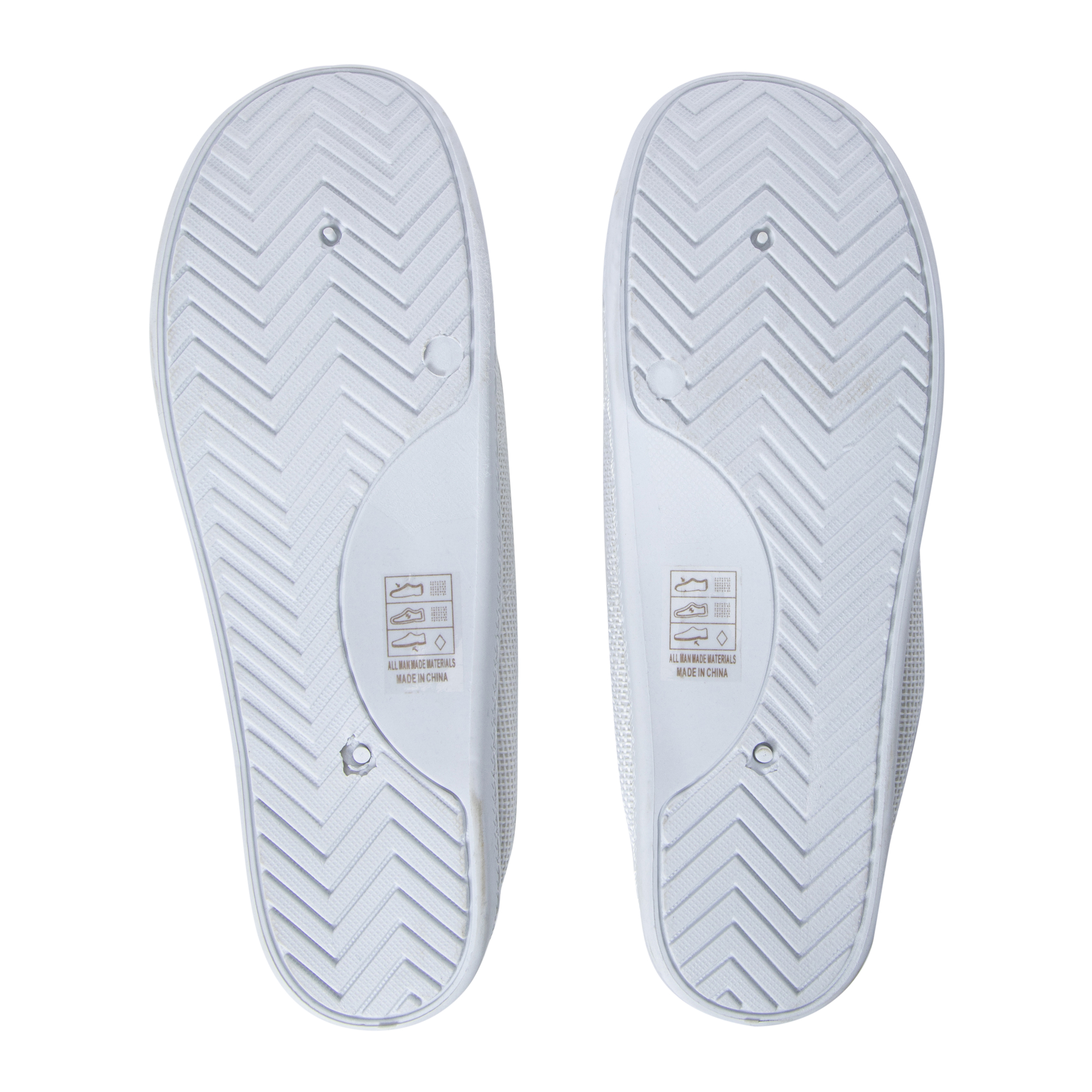 Ladies White Scrunch Back Sneakers