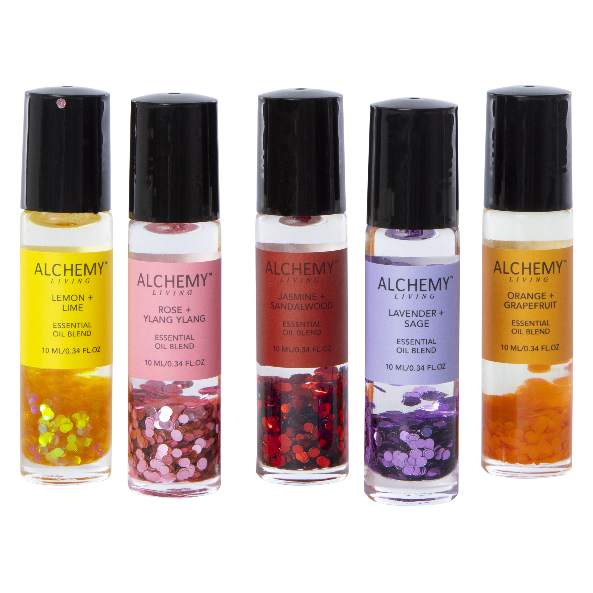 Alchemy Living™ Glitter Essential Oils Good Mood Collection 5-Count