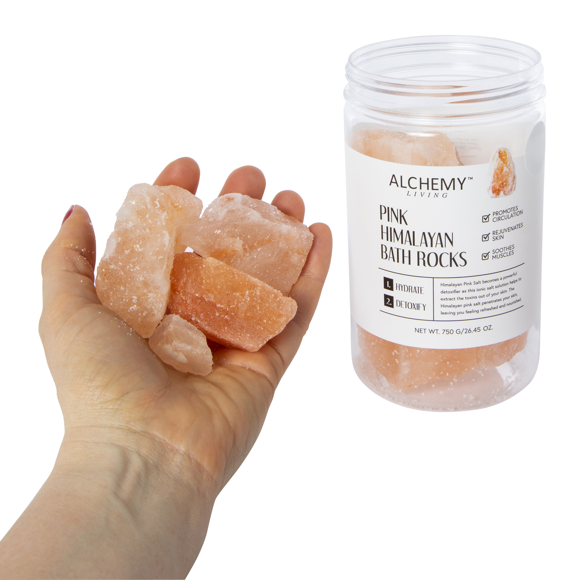 Alchemy Living™ Pink Himalayan Bath Rocks 26oz