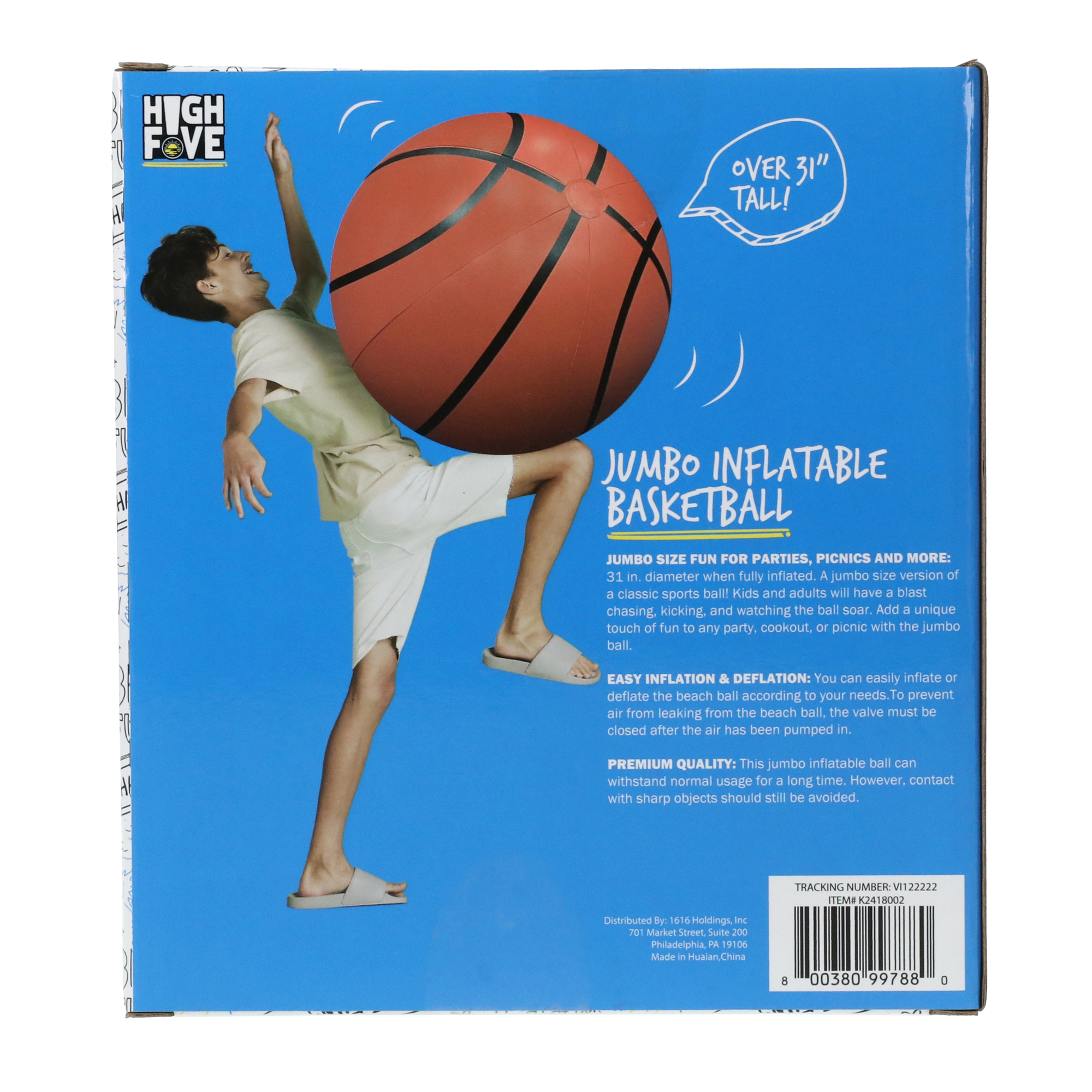Jumbo inflatable Beach Ball 31in