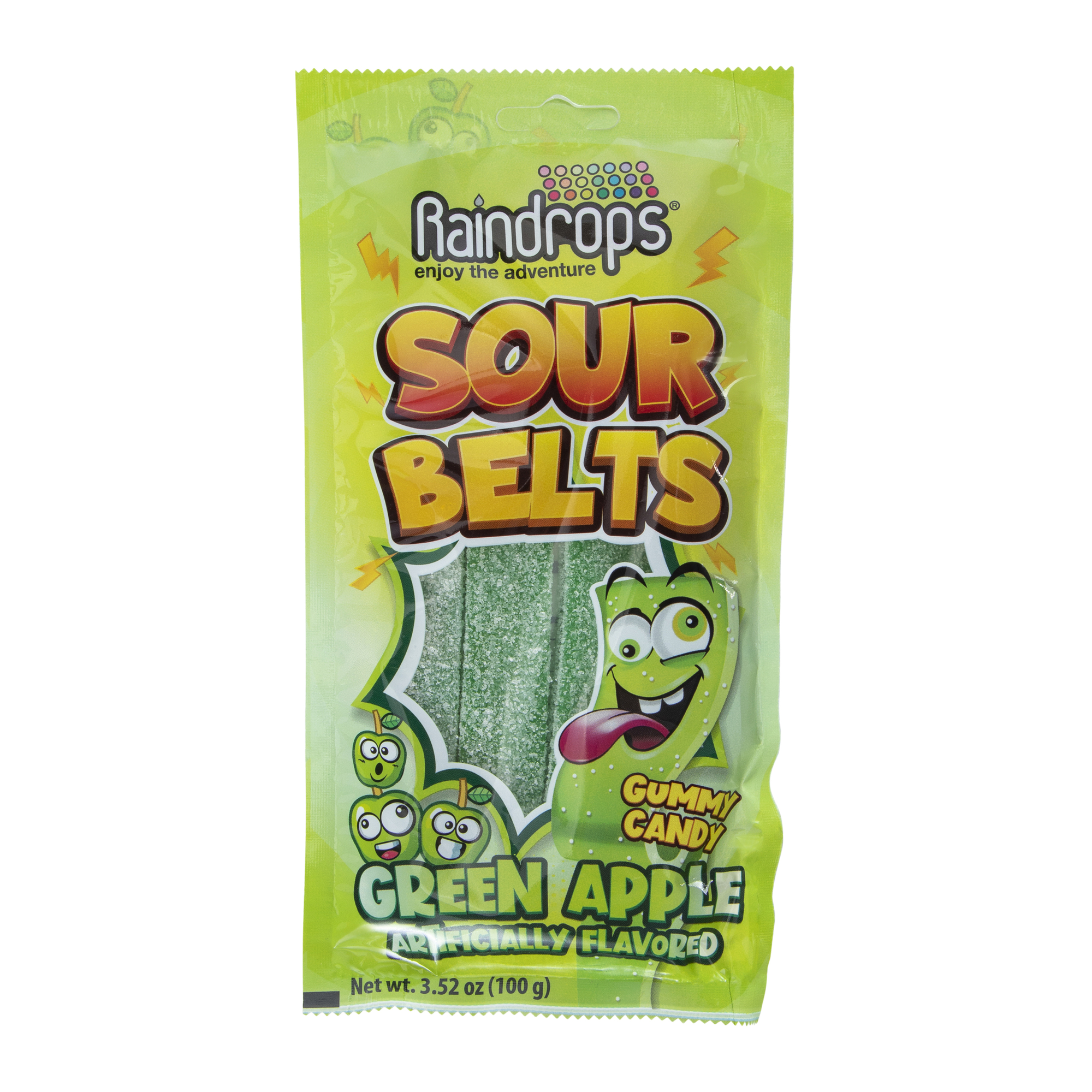 Raindrops® Green Apple Sour Belts 3.52oz