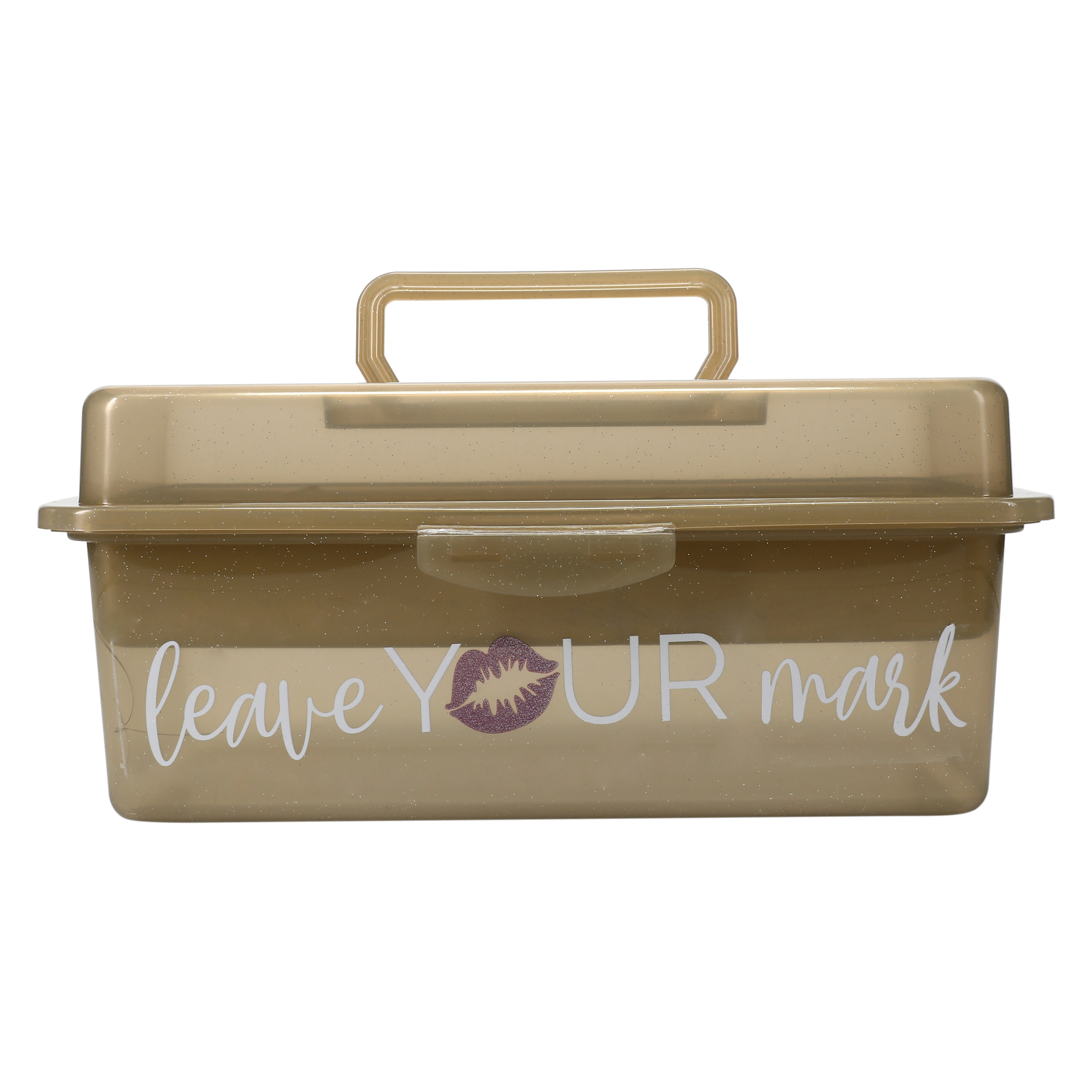 Makeup Organizer Box With Tray 9.6in x 5.6in