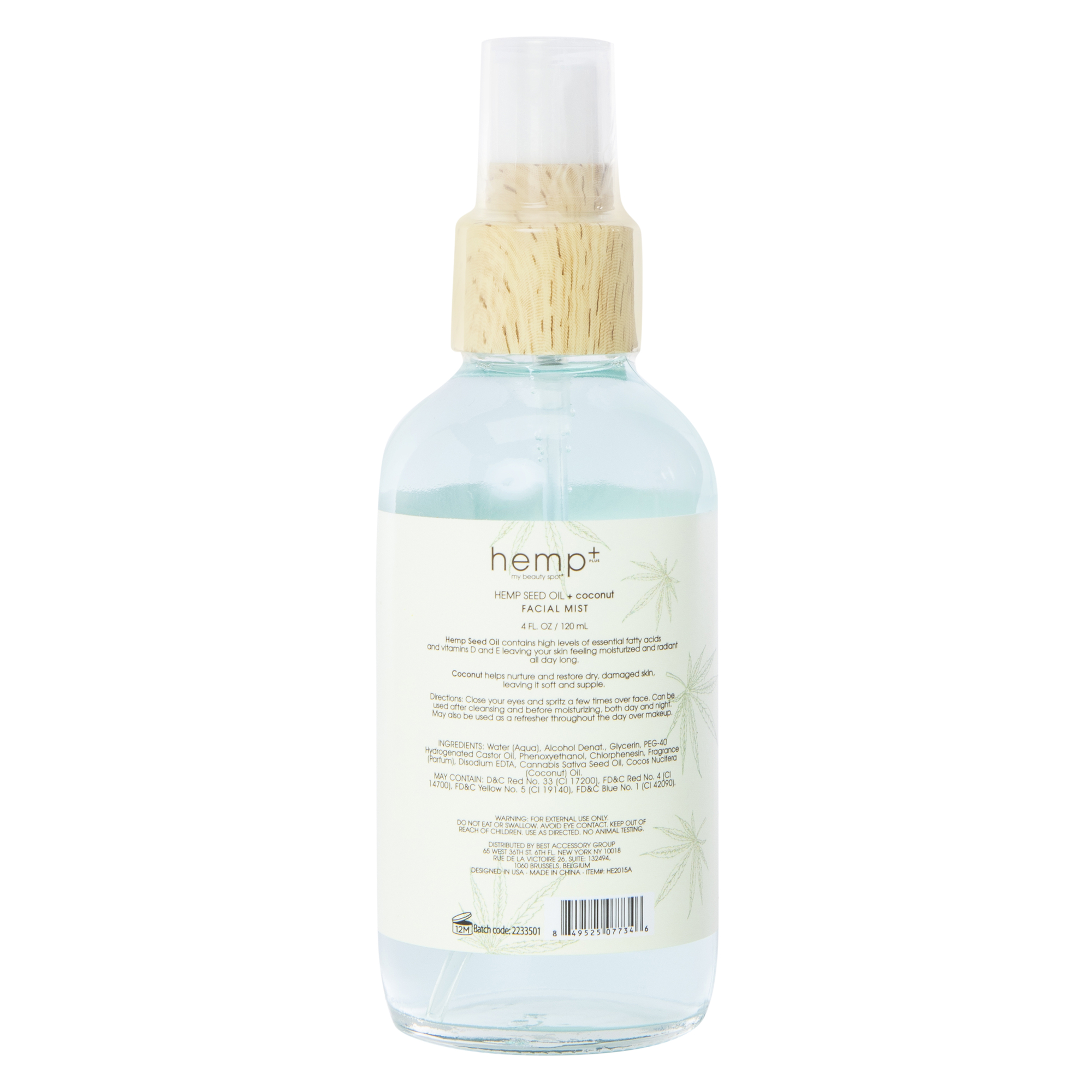 My Beauty Spot® Hemp+ Hemp Seed Oil Coconut Facial Mist 4 Fl.oz
