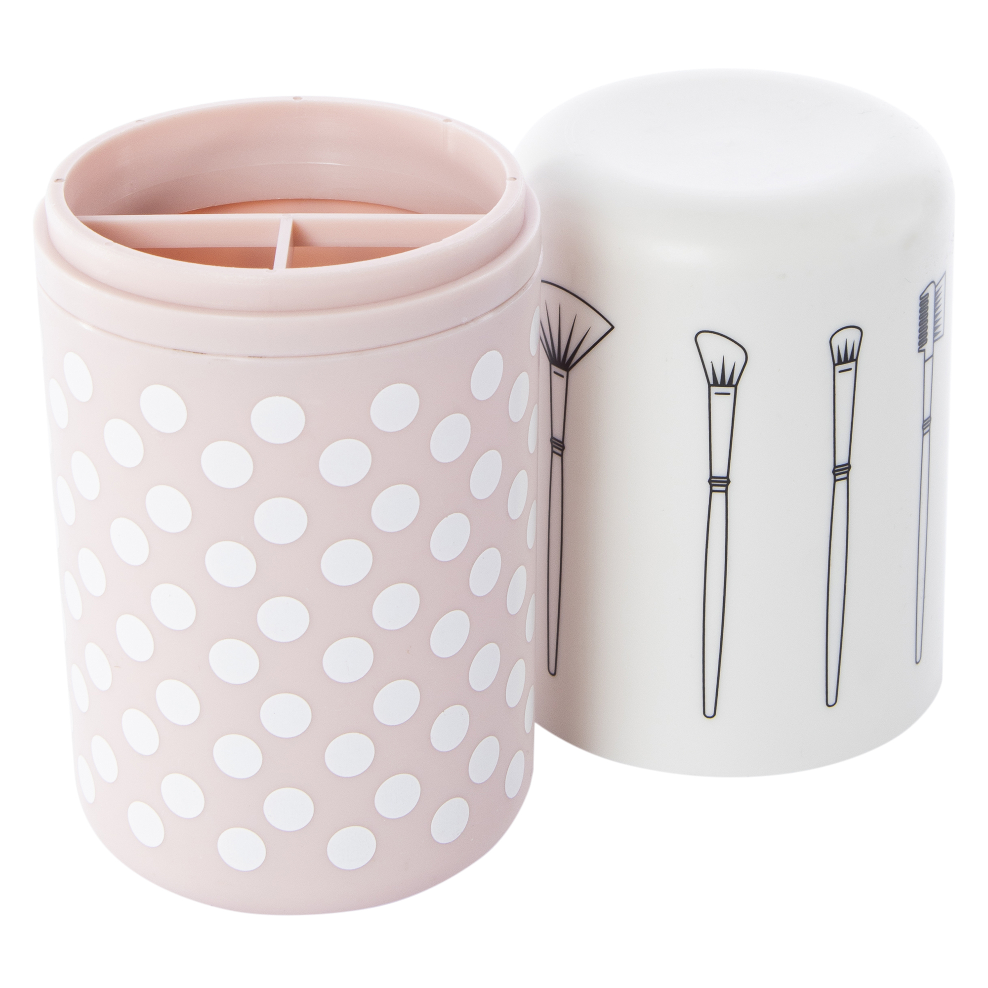 Travel Makeup Brush Holder With Lid