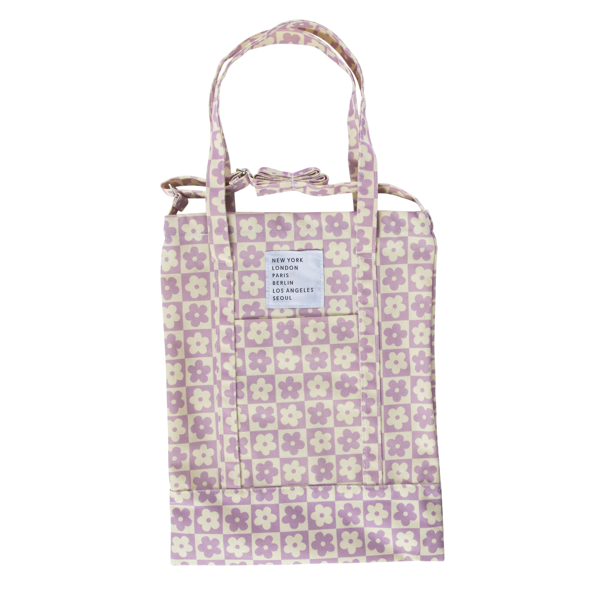 Printed Canvas Tote Bag 17in x 13in