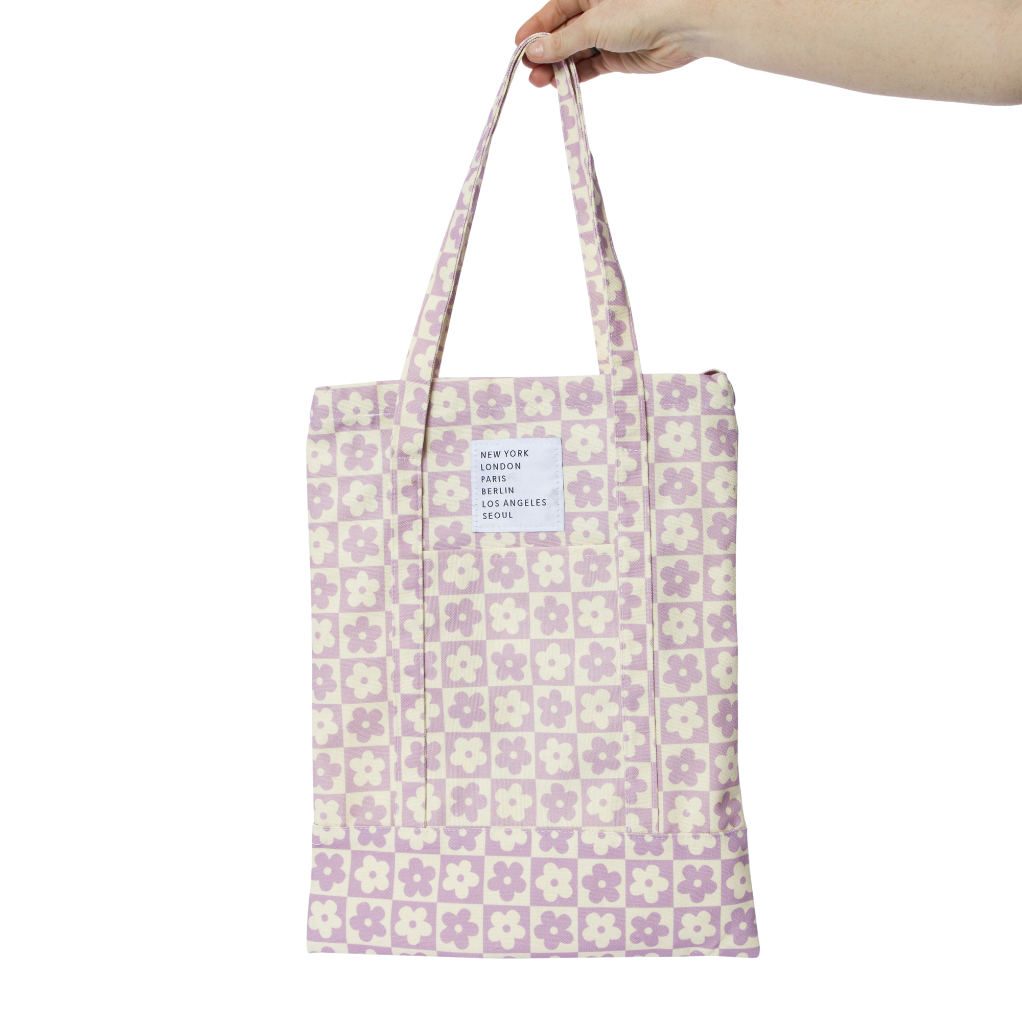 Printed Canvas Tote Bag 17in x 13in