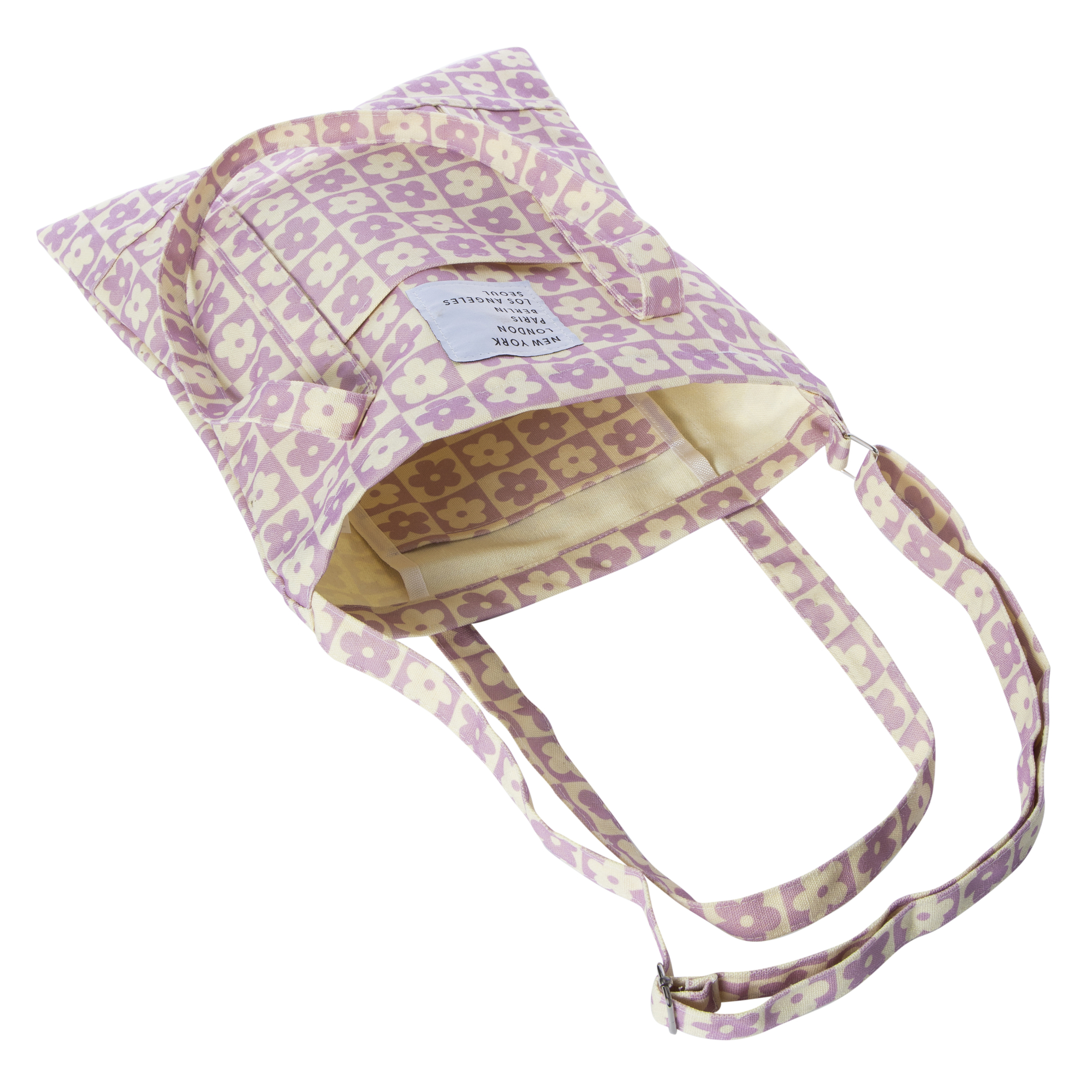 Printed Canvas Tote Bag 17in x 13in