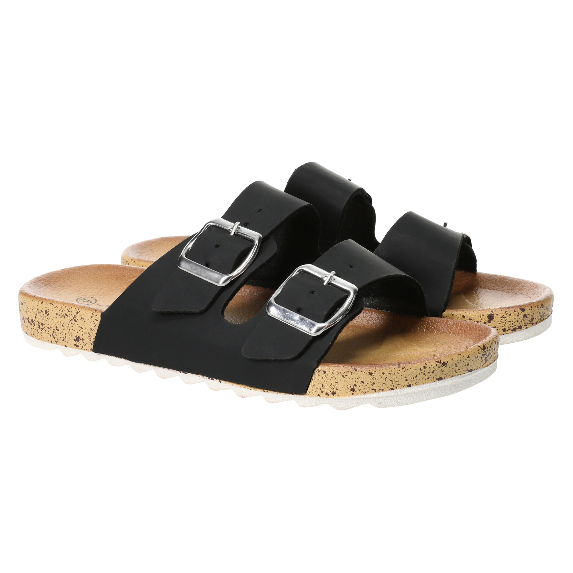 Ladies Double Buckle Sandals