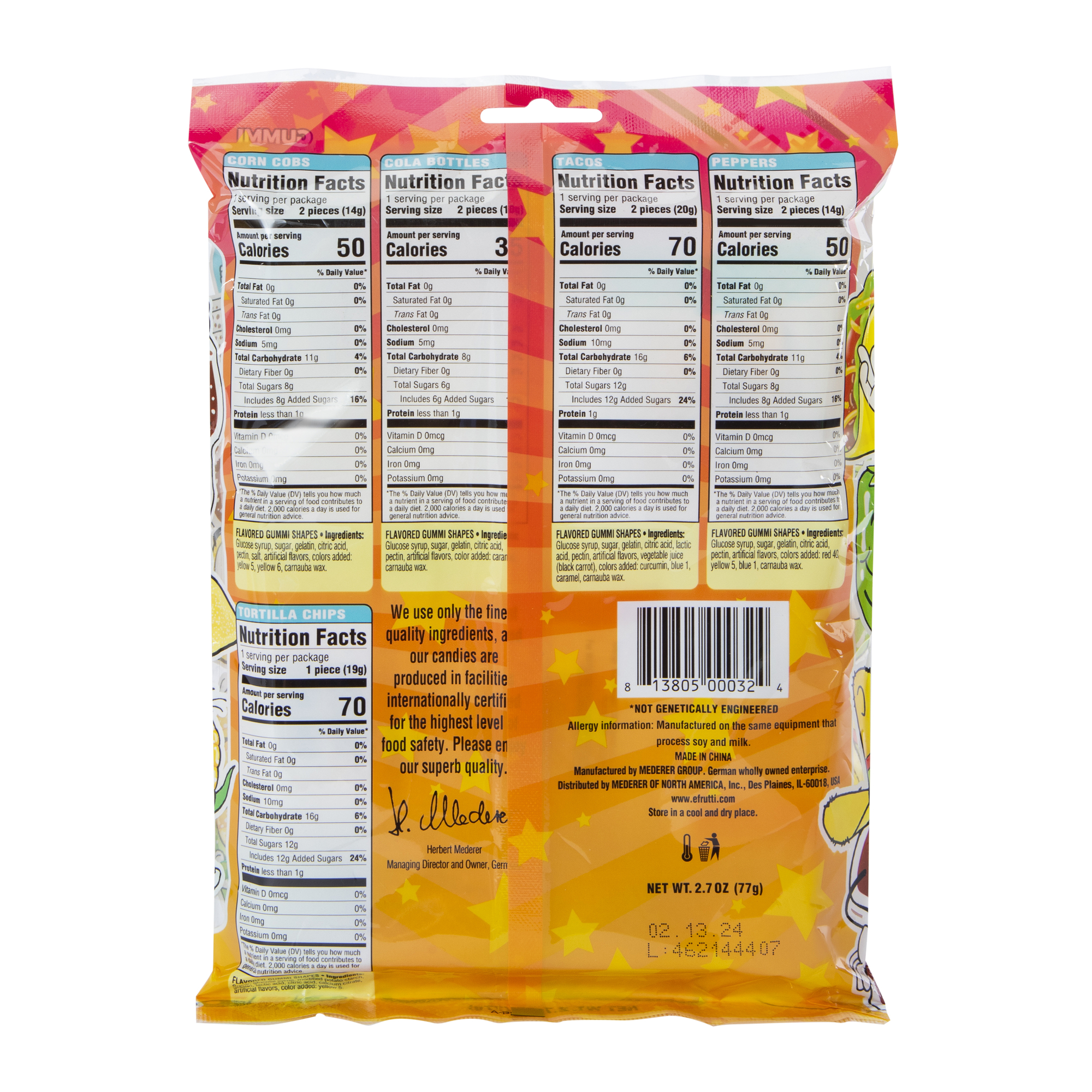 Efrutti® Taco Twosday Gummi Candy 2.7oz